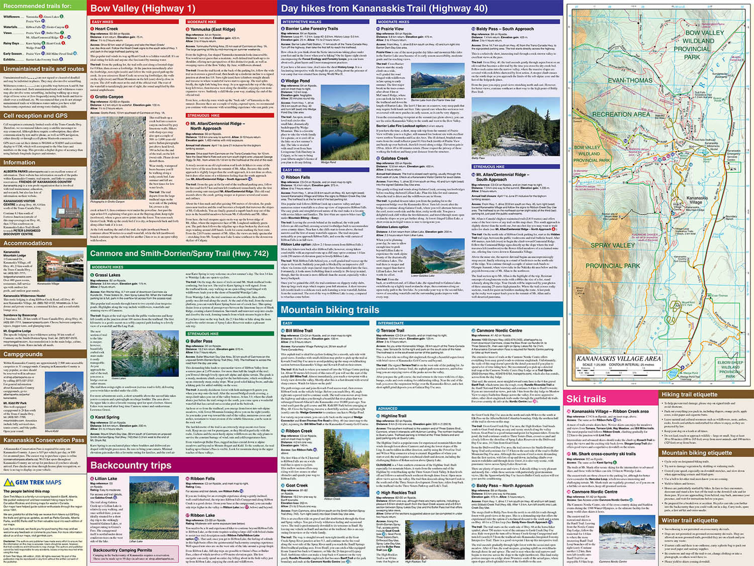 Canmore & Kananaskis Village Map