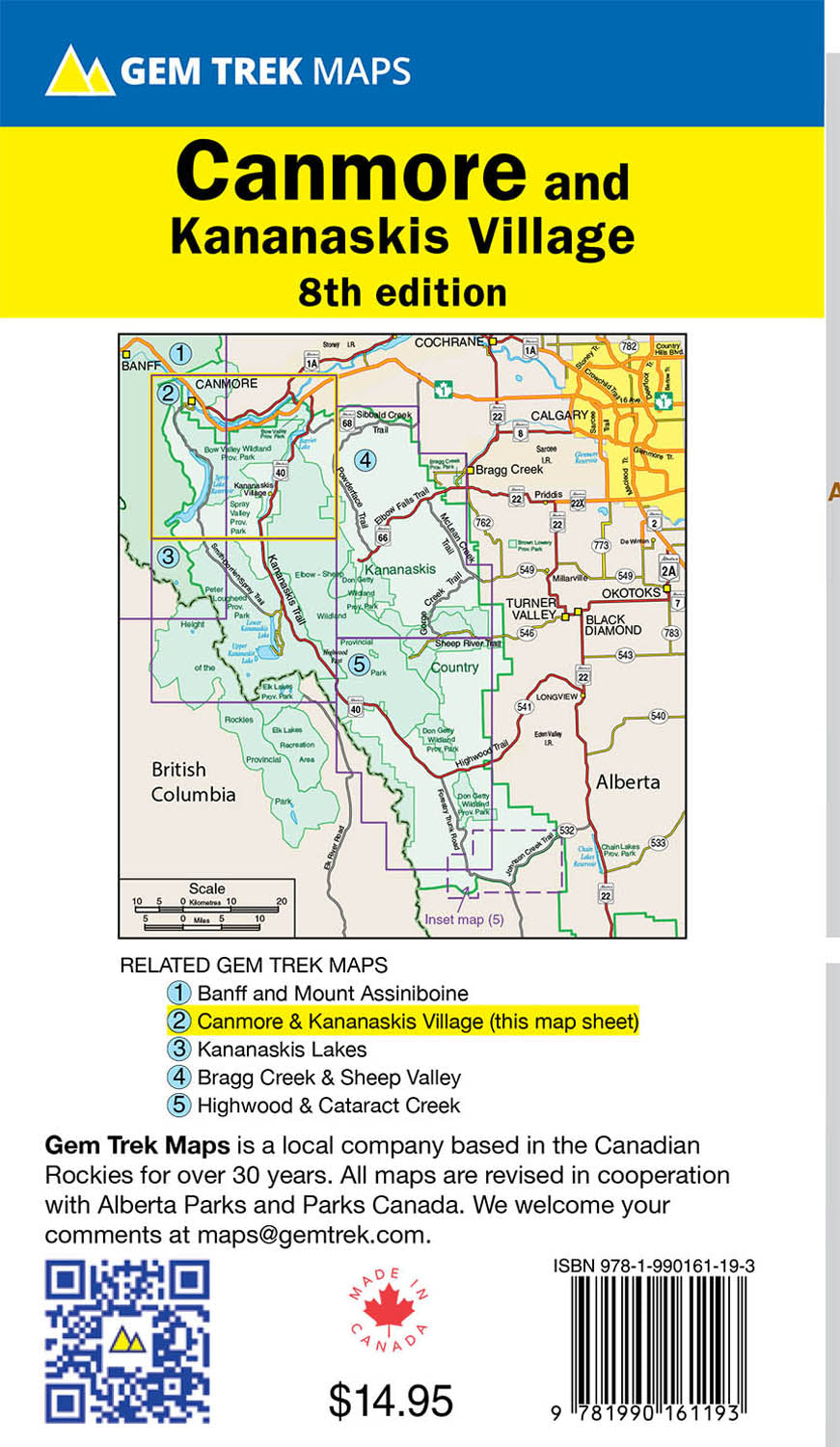Canmore & Kananaskis Village Map