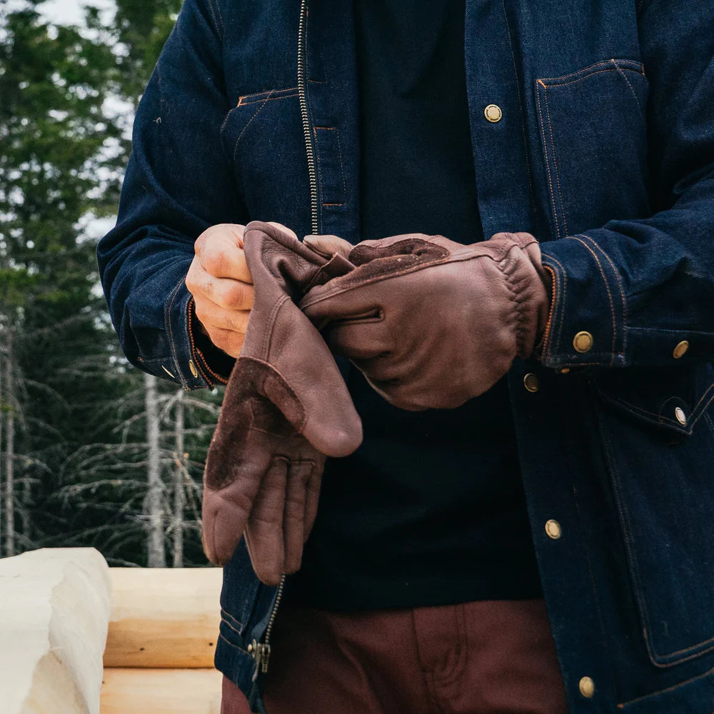 Lined Leather Work Gloves