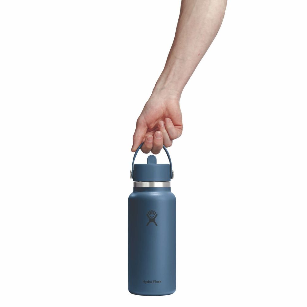 32oz Wide Mouth Bottle w/ Flex Straw Cap