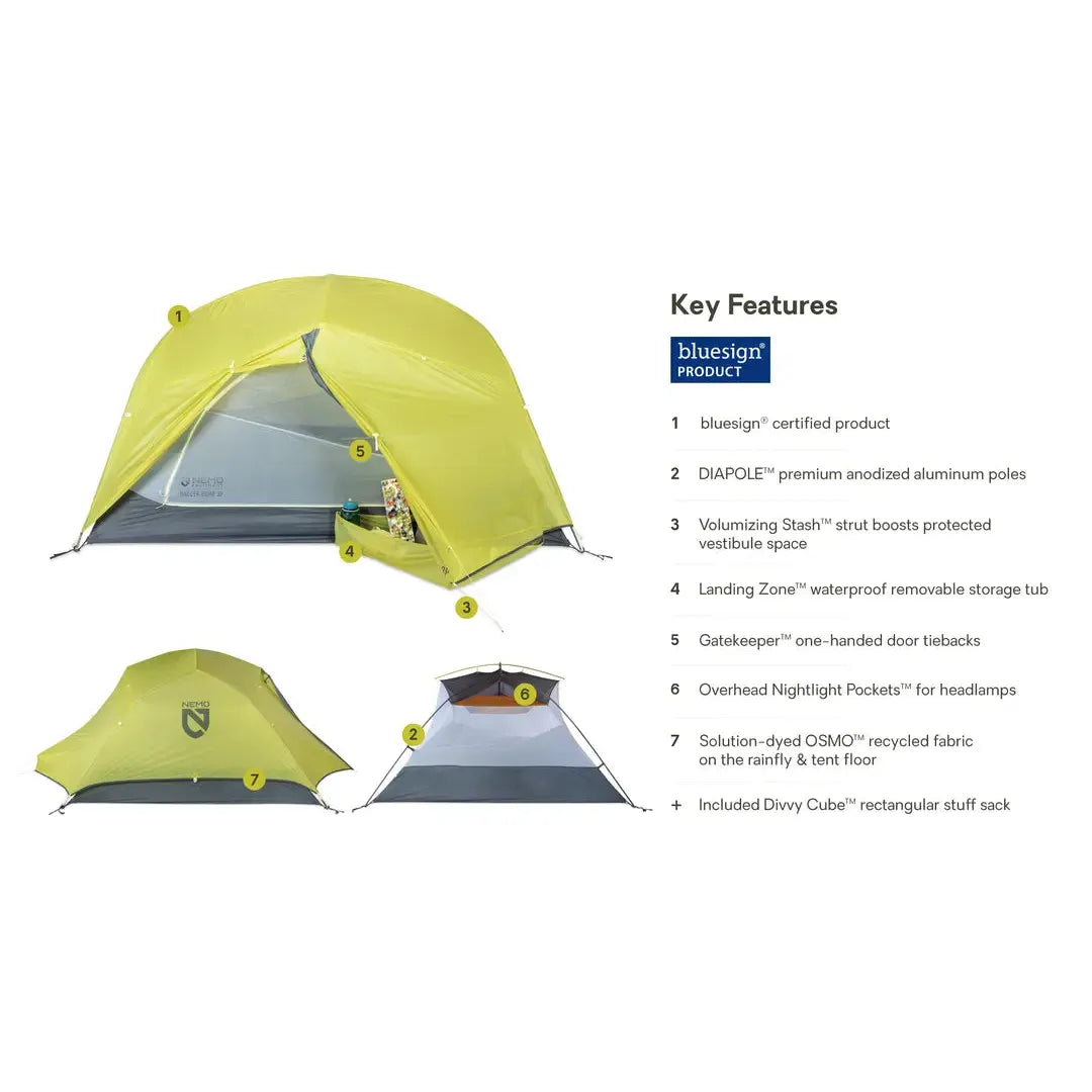 Dagger OSMO Lightweight Backpacking Tent 3-Person