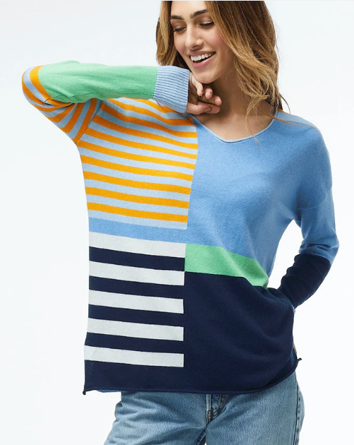Zaket and Plover Women's Fun Stripe Sweater