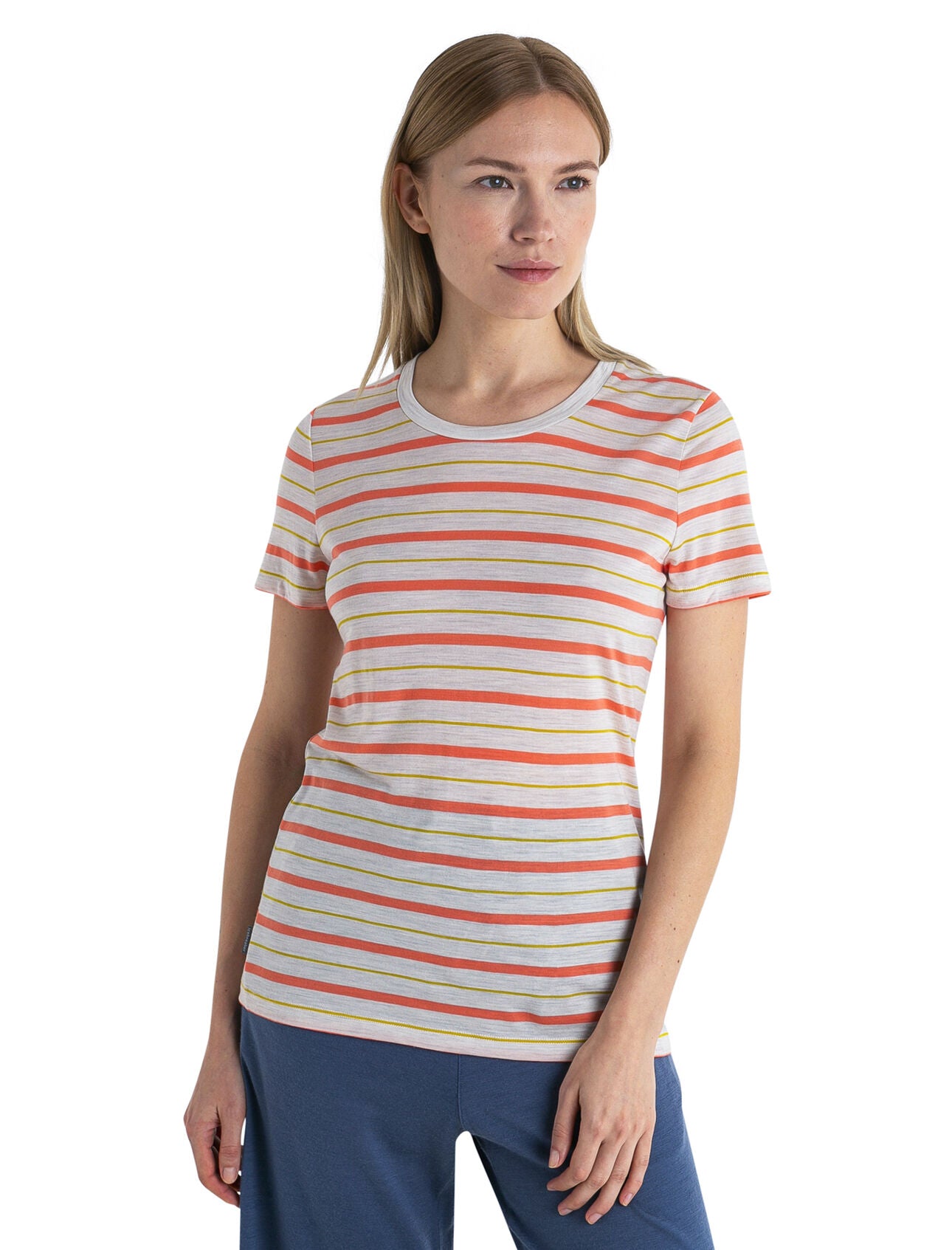 Icebreaker Women's Wave Stripe S/S Tee