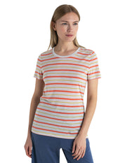 Icebreaker Women's Wave Stripe S/S Tee