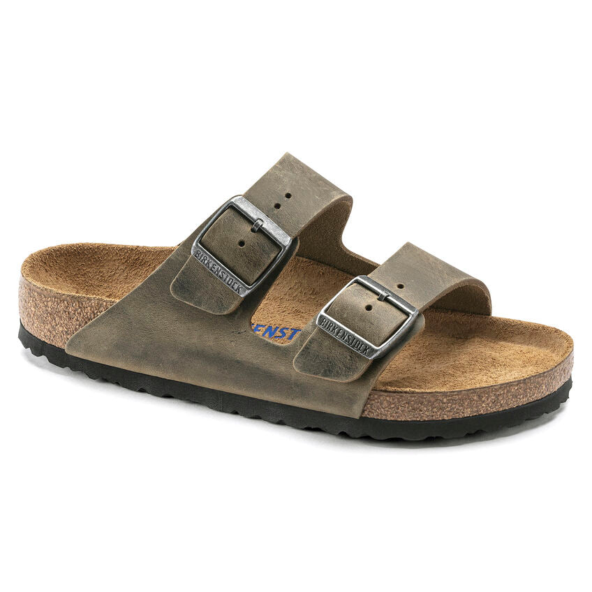 Birkenstock Men's Arizona Soft FootBed Oiled Leather Sandal