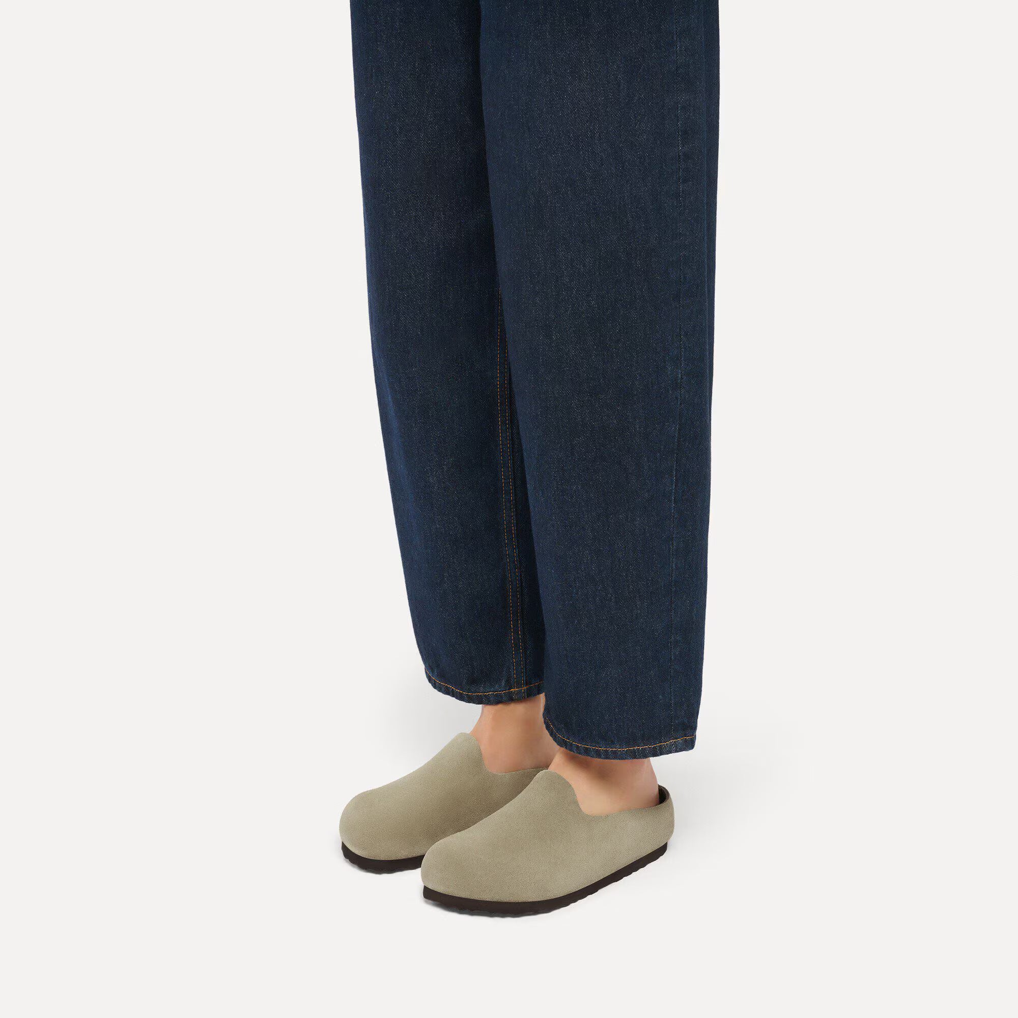 Amsterdam Wrapped Suede Leather Clogs