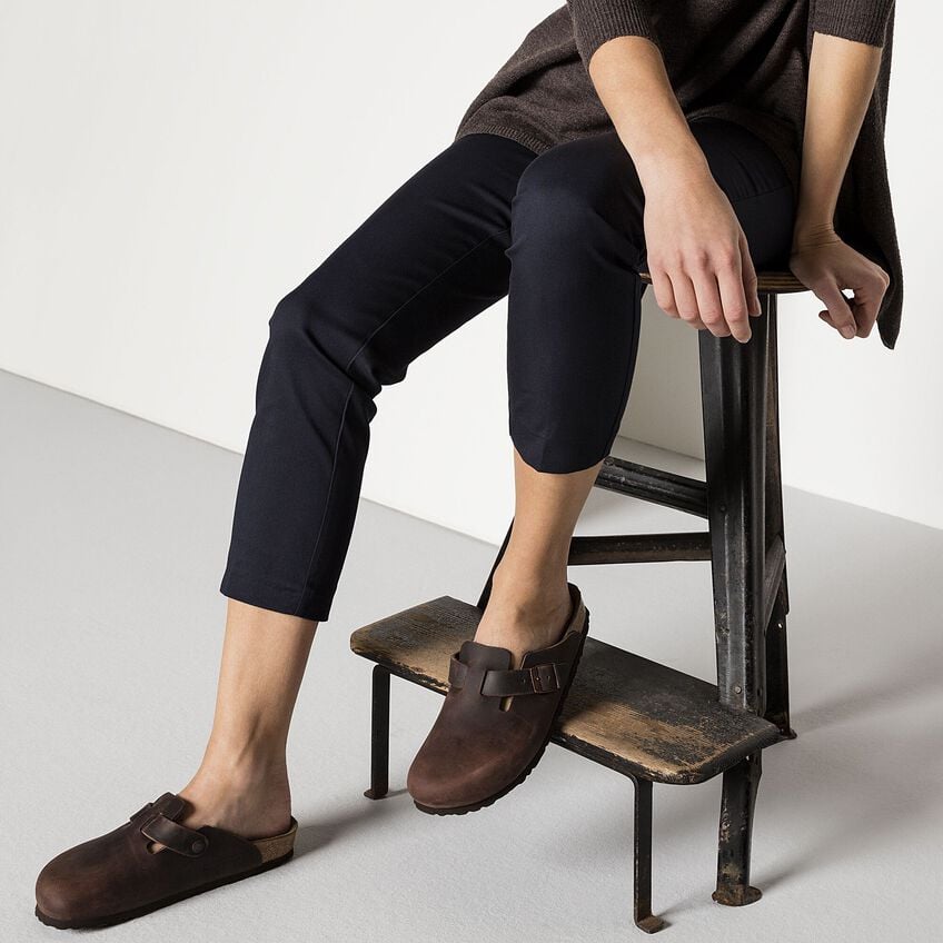 Boston Soft Footbed Oiled Leather Sandals