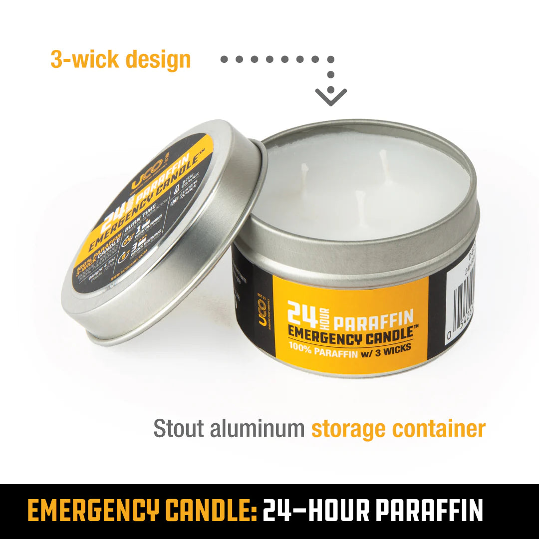 24-HR Emergency Paraffin Candle