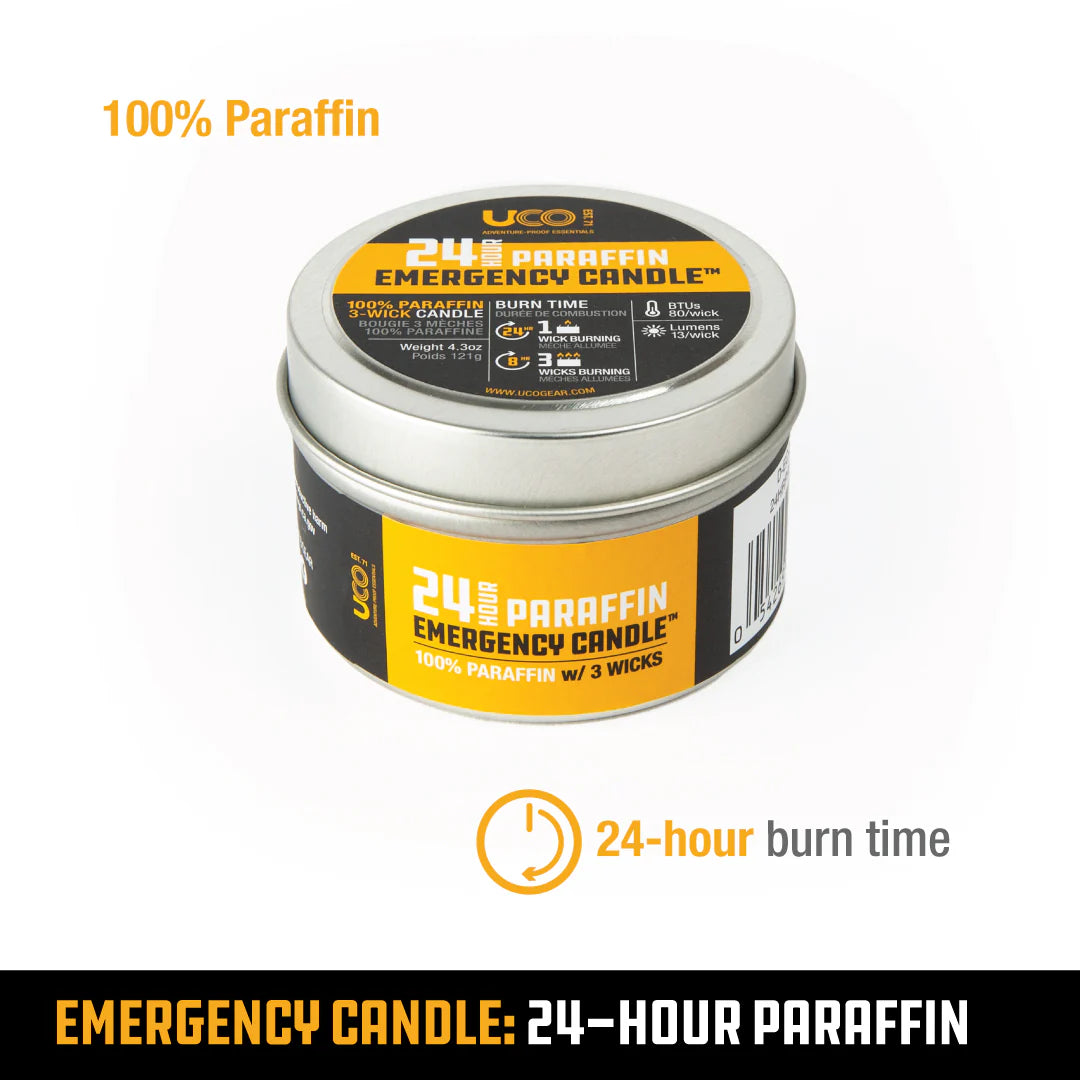 24-HR Emergency Paraffin Candle