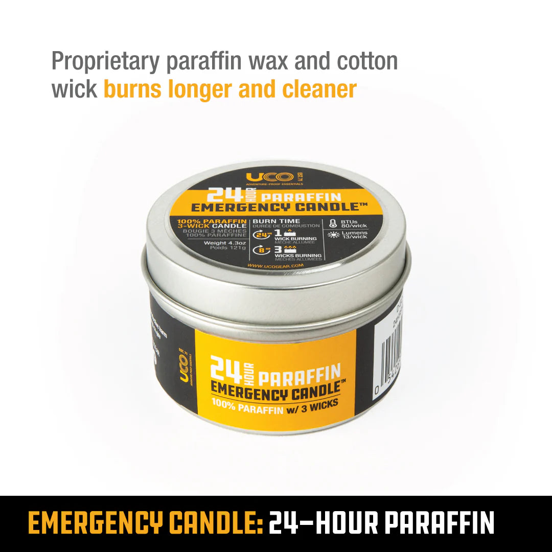 24-HR Emergency Paraffin Candle