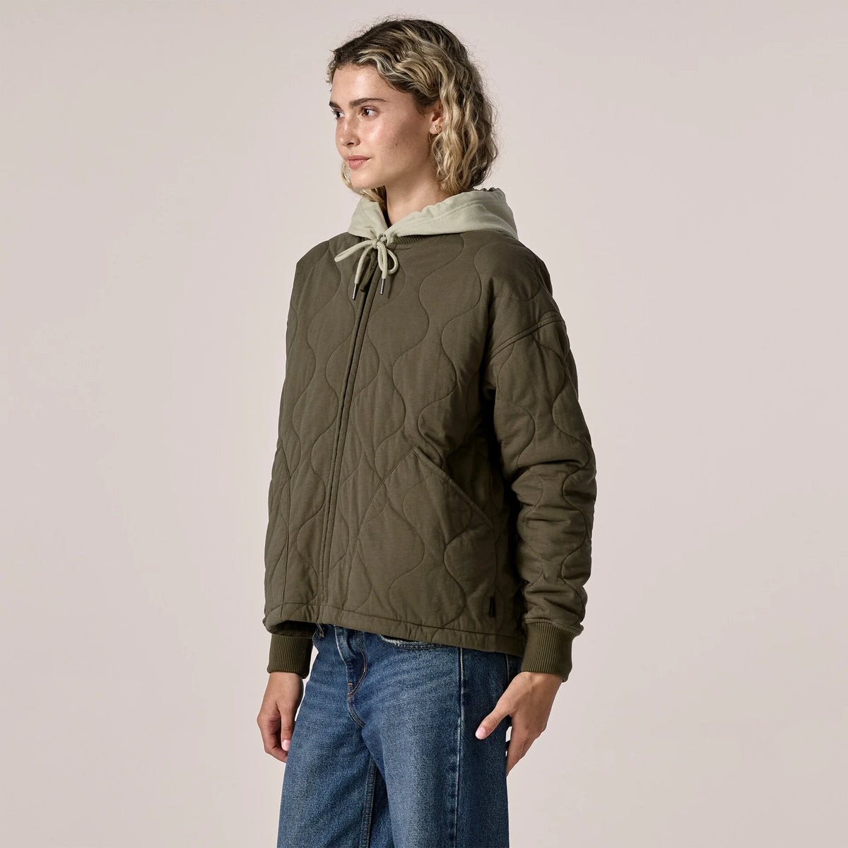 Women's Daily Quilted Bomber Jacket