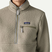 Women's Retro Pile Fleece Marsupial Pullover