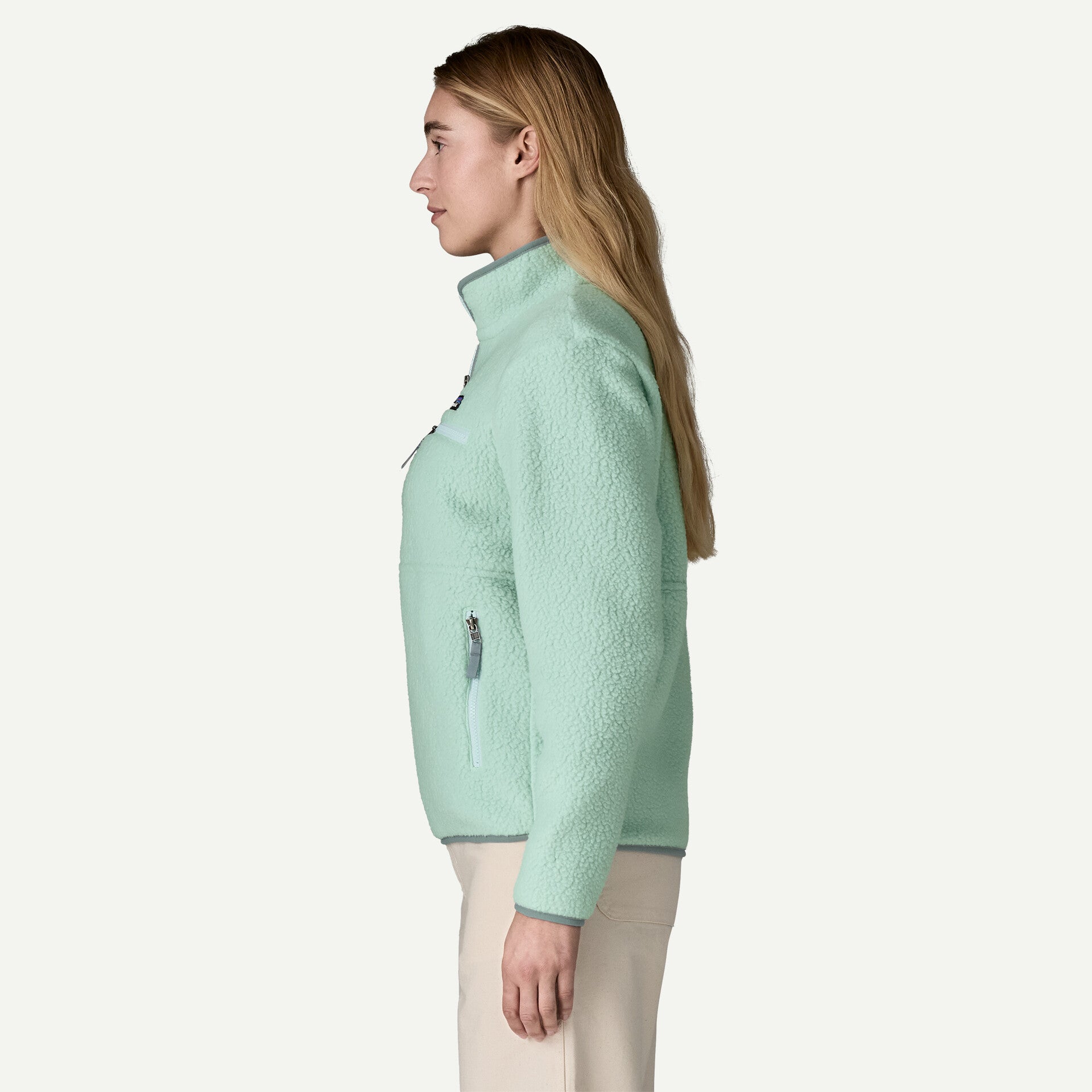 Women's Retro Pile Fleece Marsupial Pullover
