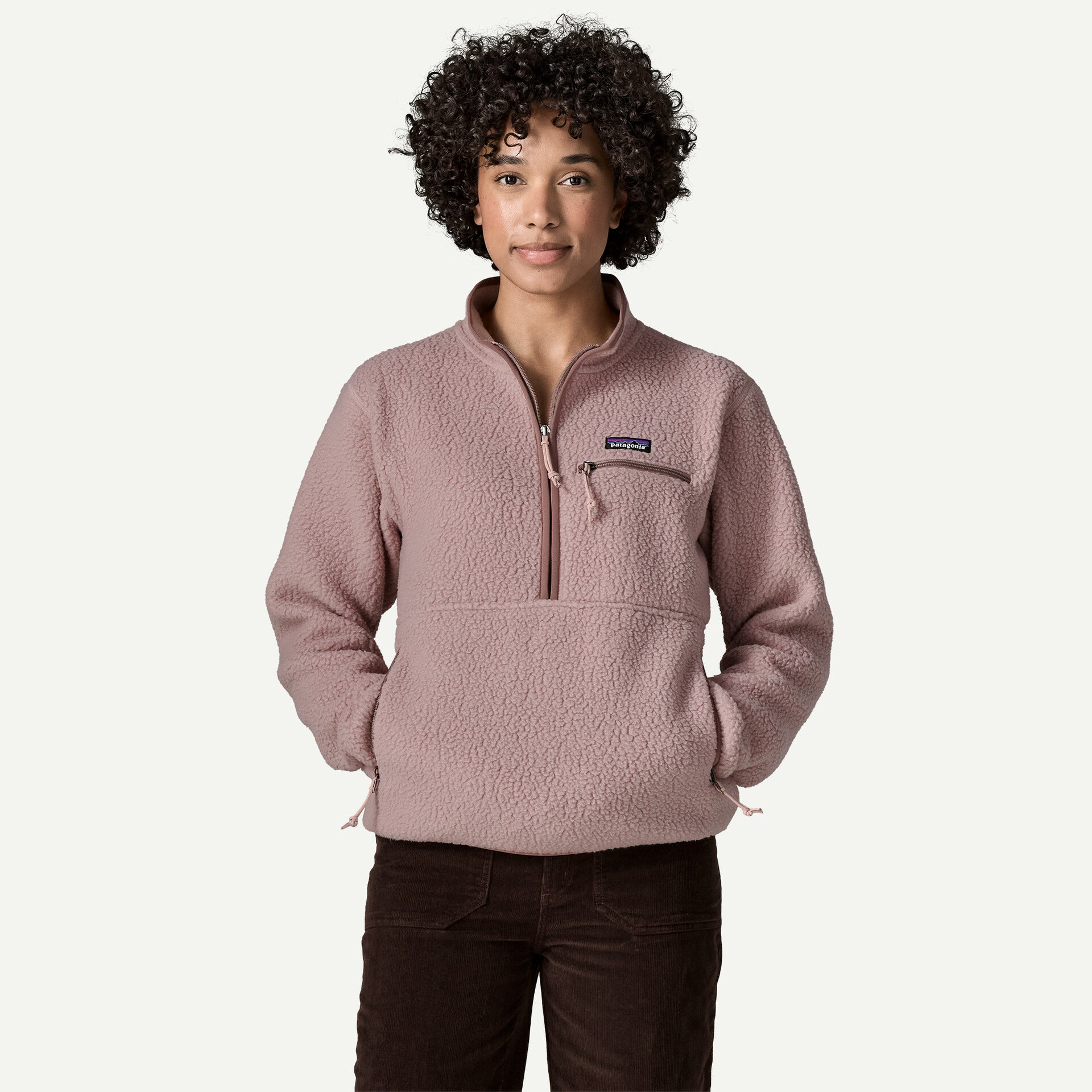 Women's Retro Pile Marsupial Fleece Pullover
