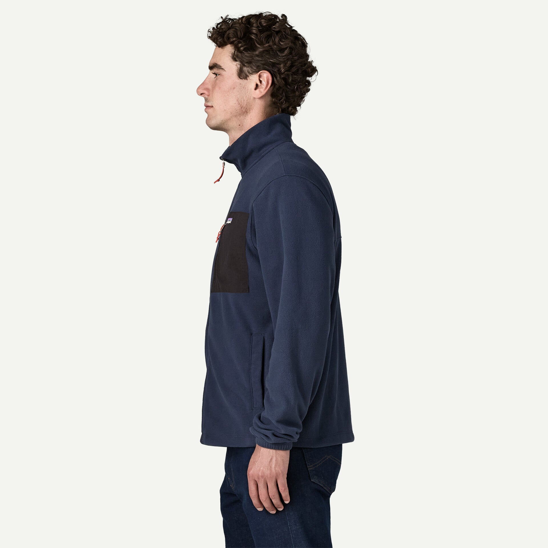 Men's Micro D Fleece Patch Pocket Jacket