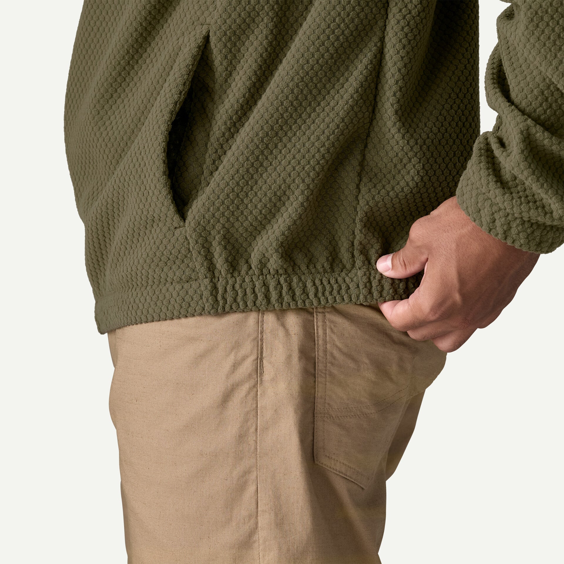 Men's Textured Fleece Hoody