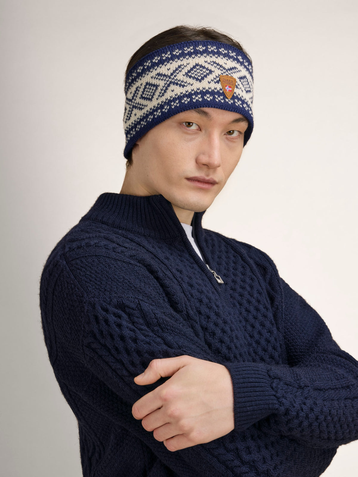 Cortina 1956 Headband – Steel Offwhite