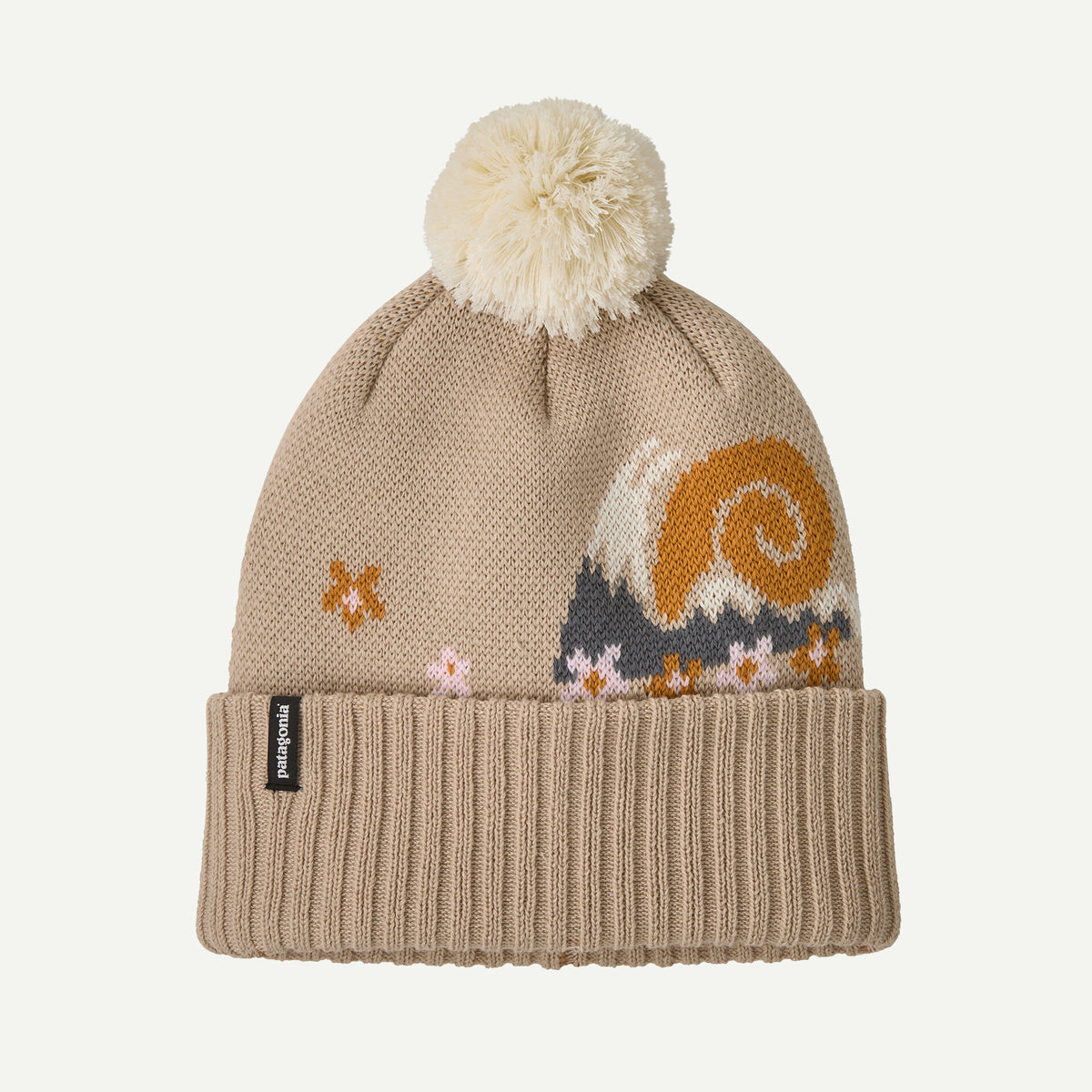 Powder Town Beanie – Hut Tripper Stripe: Birch White
