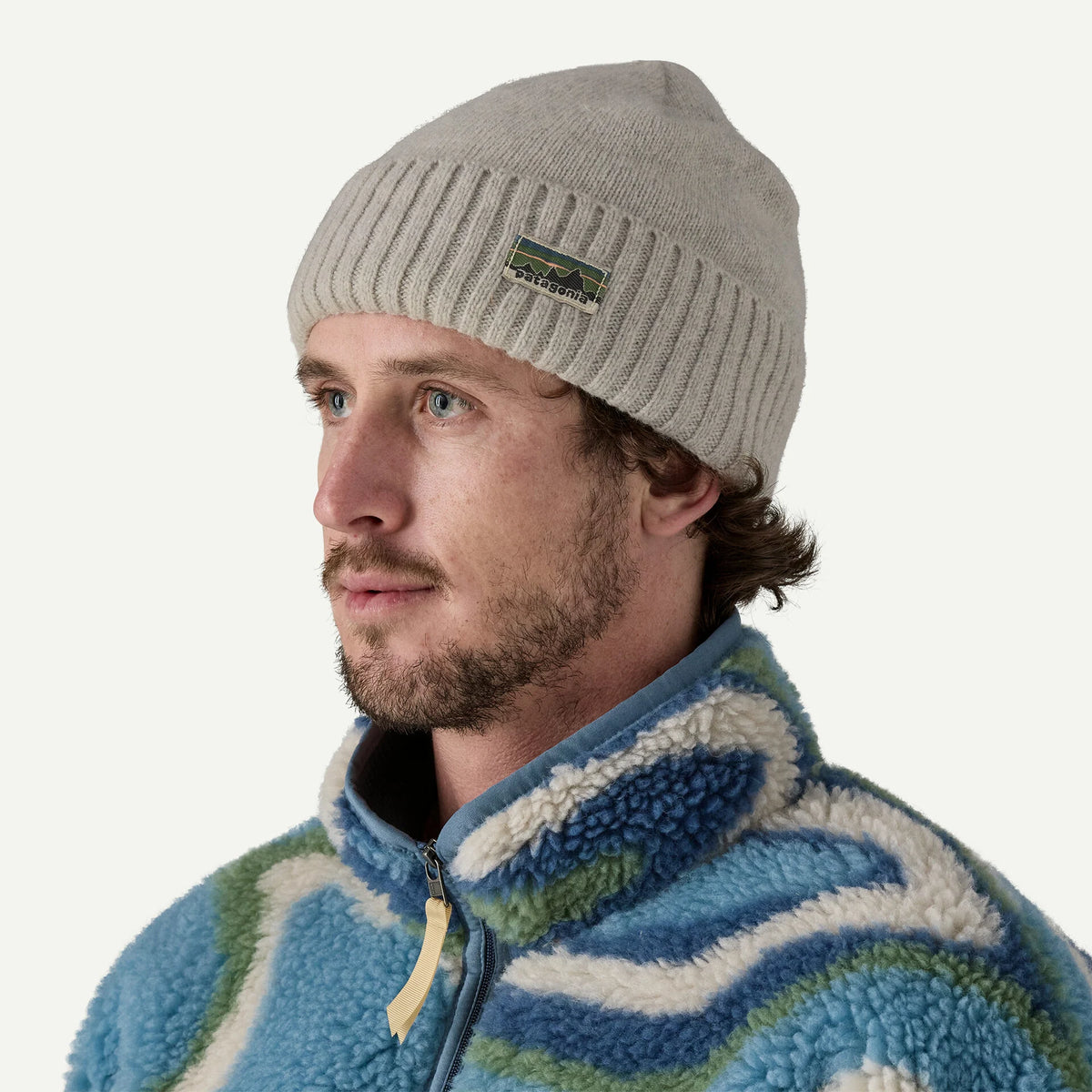 Brodeo Beanie – OG Legacy Label: Crisp Grey