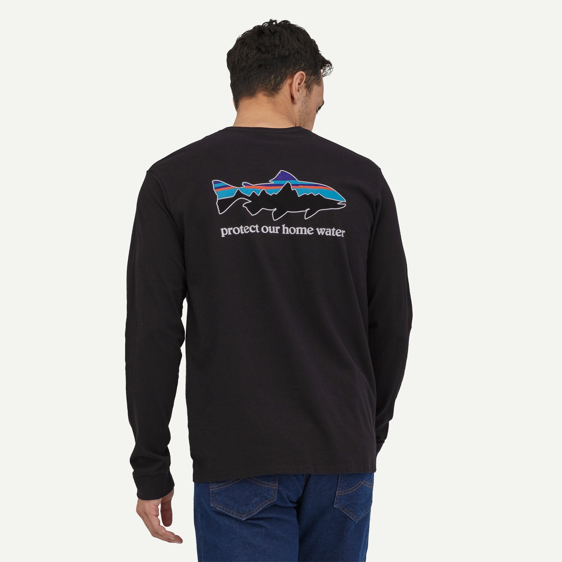 Men's Long-Sleeved Home Water Trout Responsibili-Tee