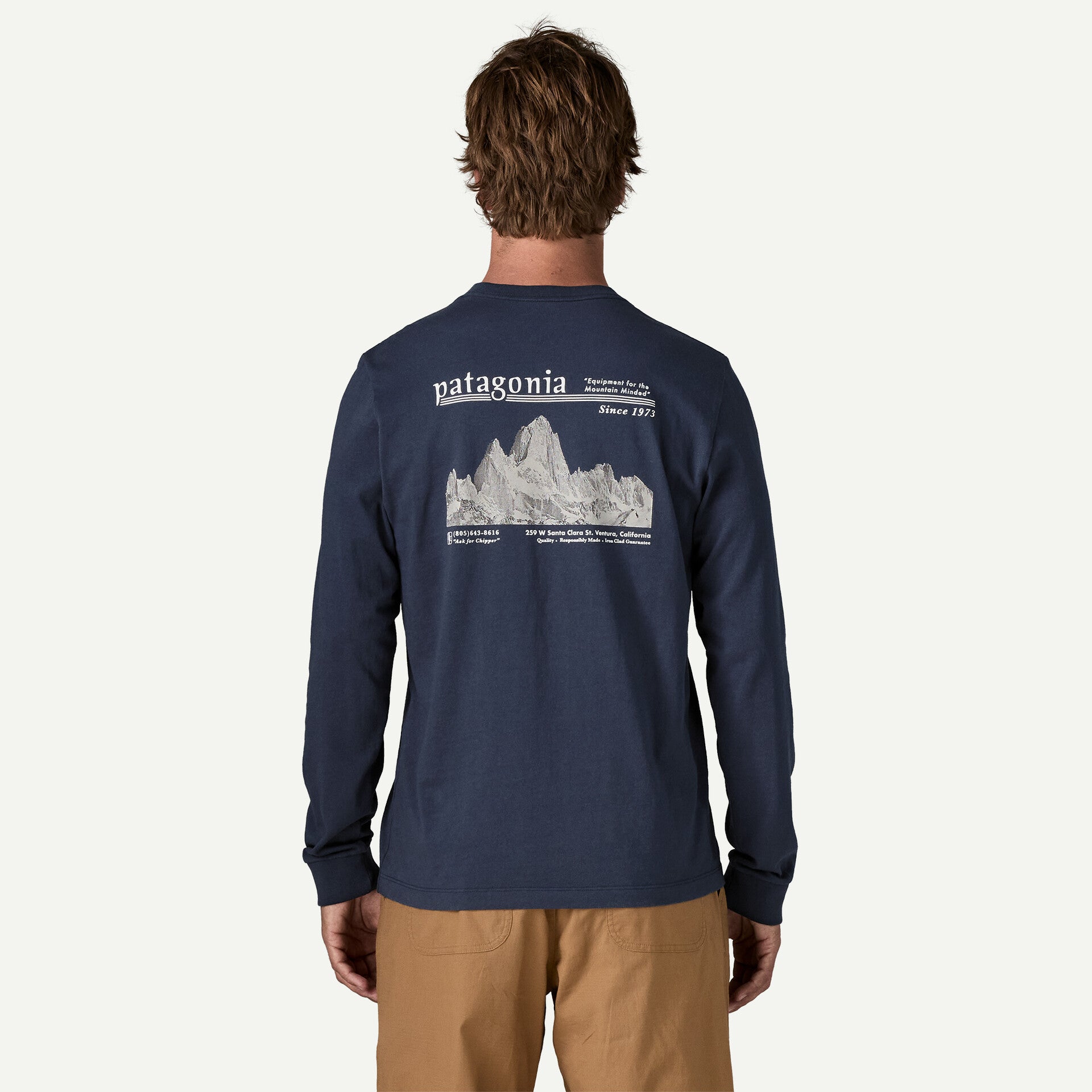 Men's Long-Sleeved Midweight Hut Tripper Skyline T-Shirt