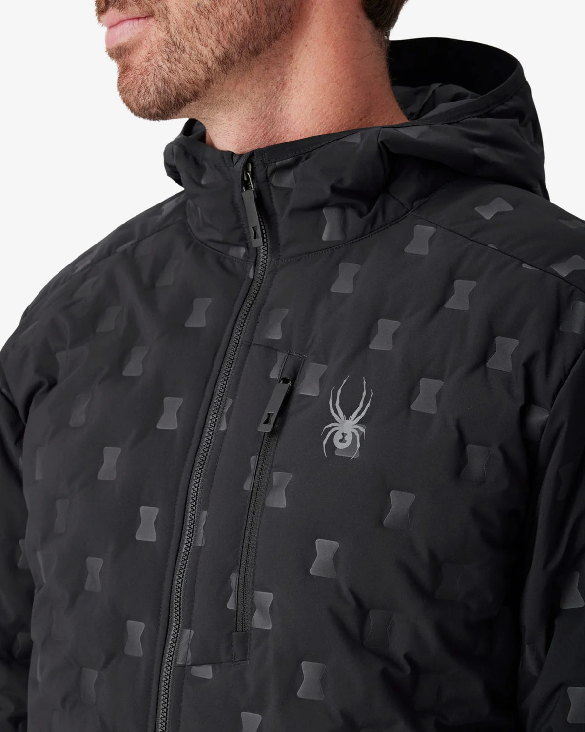 Men’s Zenith Hooded Down Jacket – Black