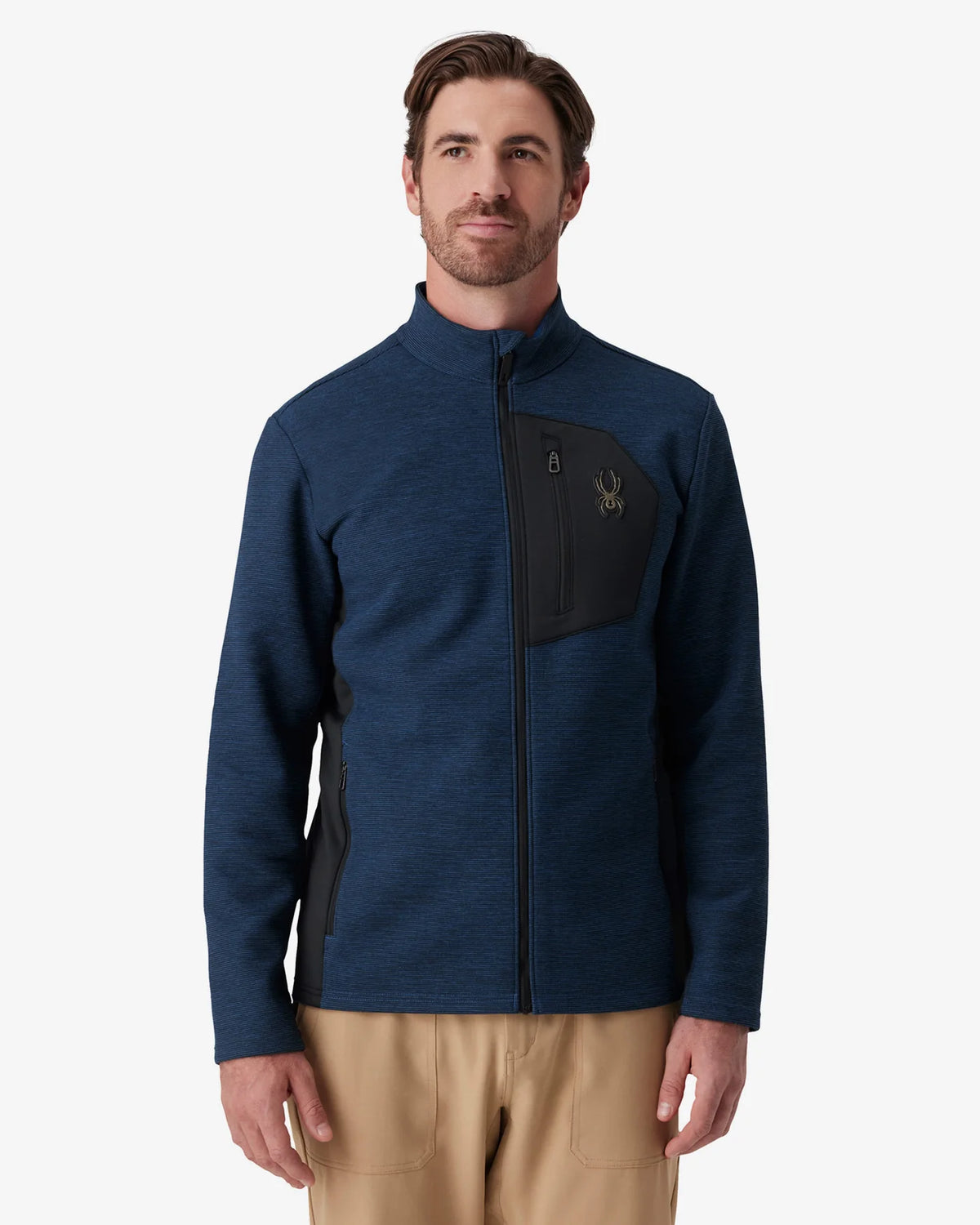 Men’s Bandit Sweater Fleece Jacket – Indigo Melange