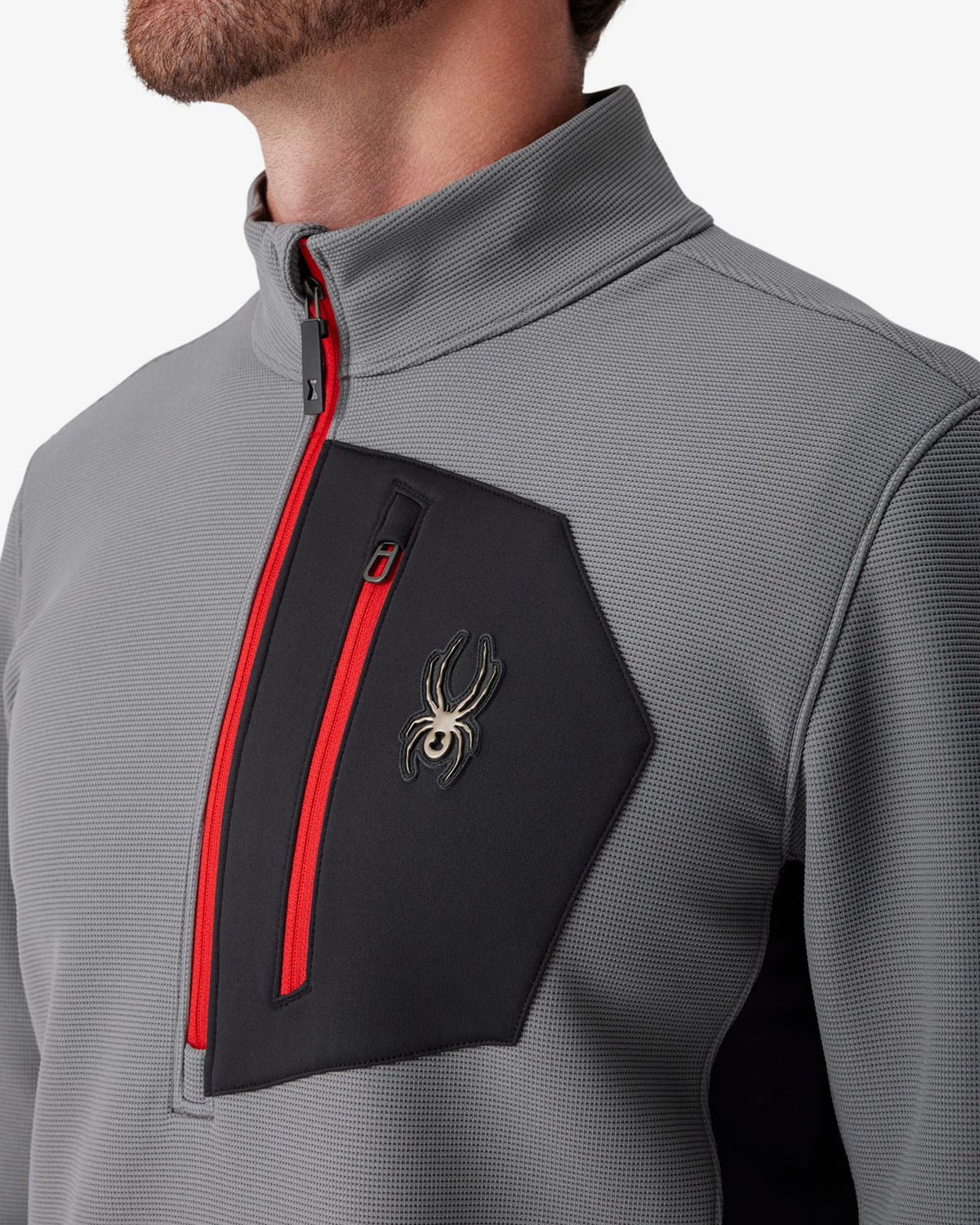 Men’s Bandit Sweater Fleece Quarter Zip – Storm