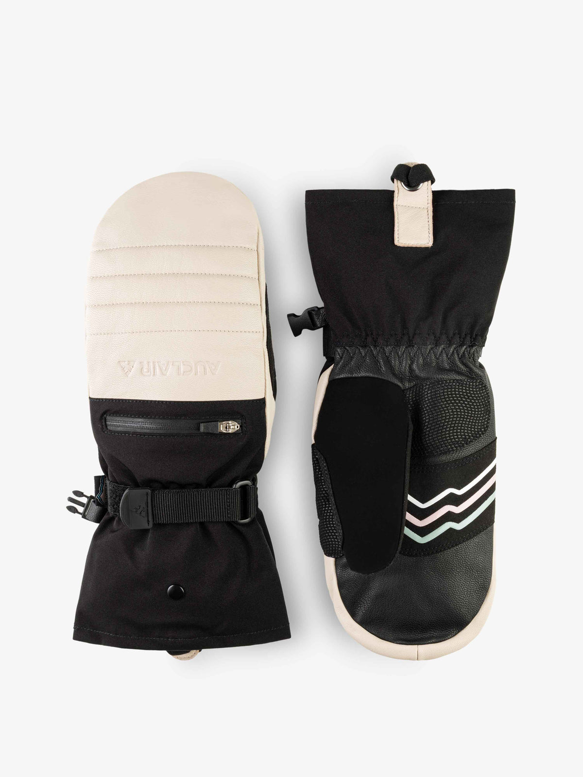 Women’s A-Peak 2-in-1 Mitts – Beige / Black