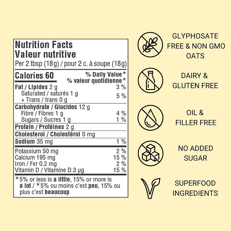 Unsweetened Vanilla Oat Milk Powder