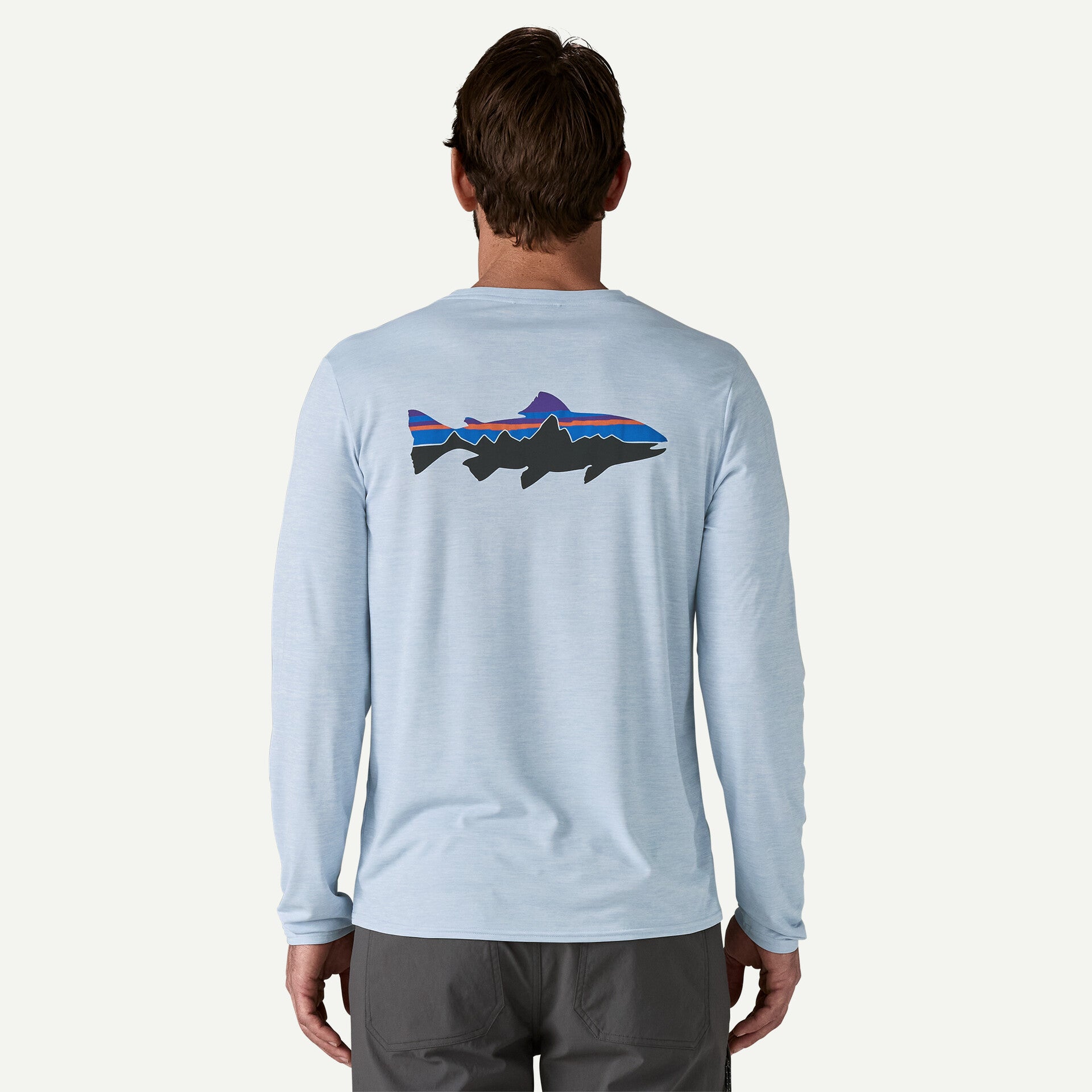 Men's Long-Sleeved Capilene Cool Daily Graphic Shirt - Waters