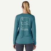 Women's Long-Sleeved Capilene Cool Daily Graphic Shirt - Waters