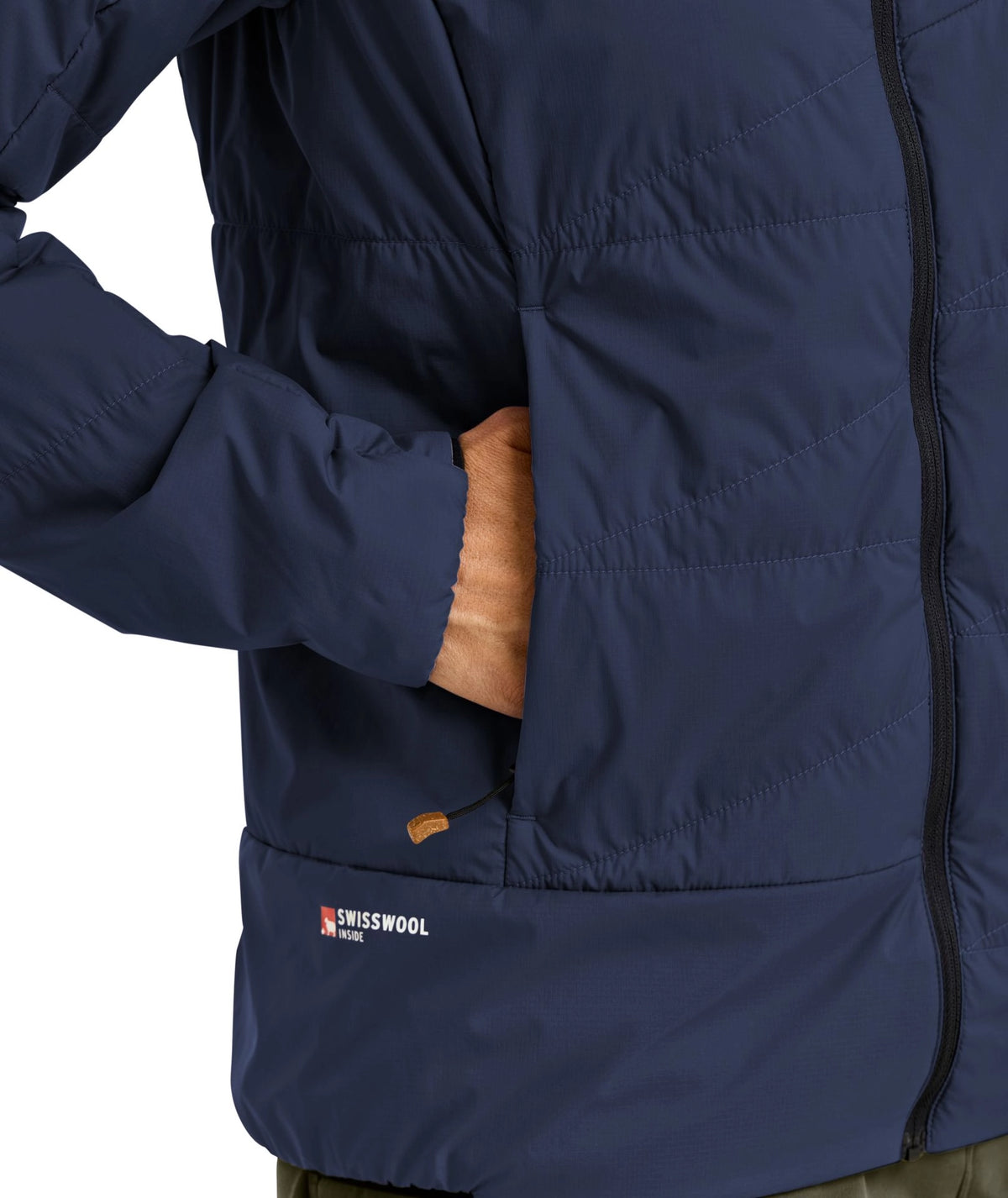 Women’s Swisswool Piz Duan Jacket – Blue Nunatak