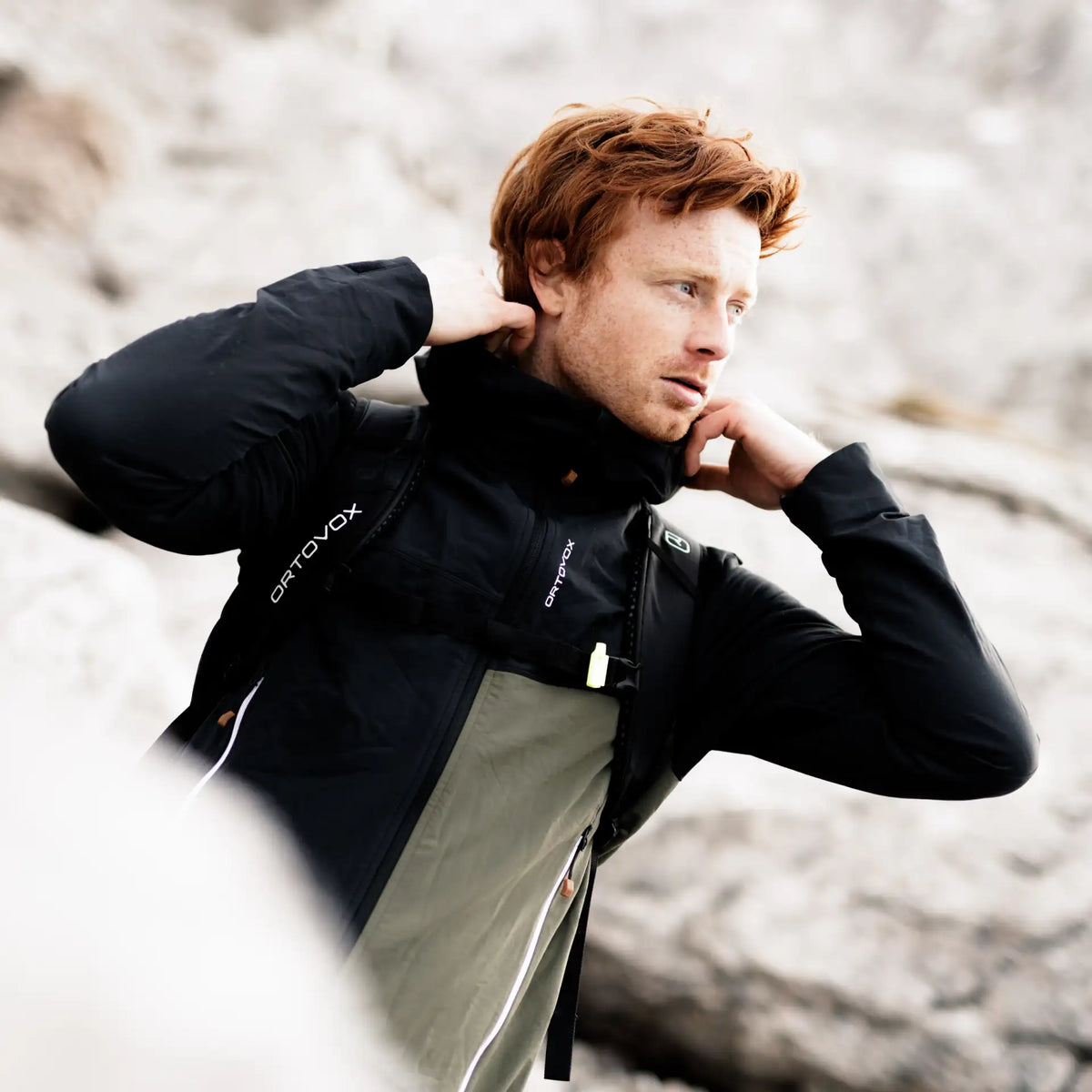 Men’s Seceda Softshell Jacket – Black Raven