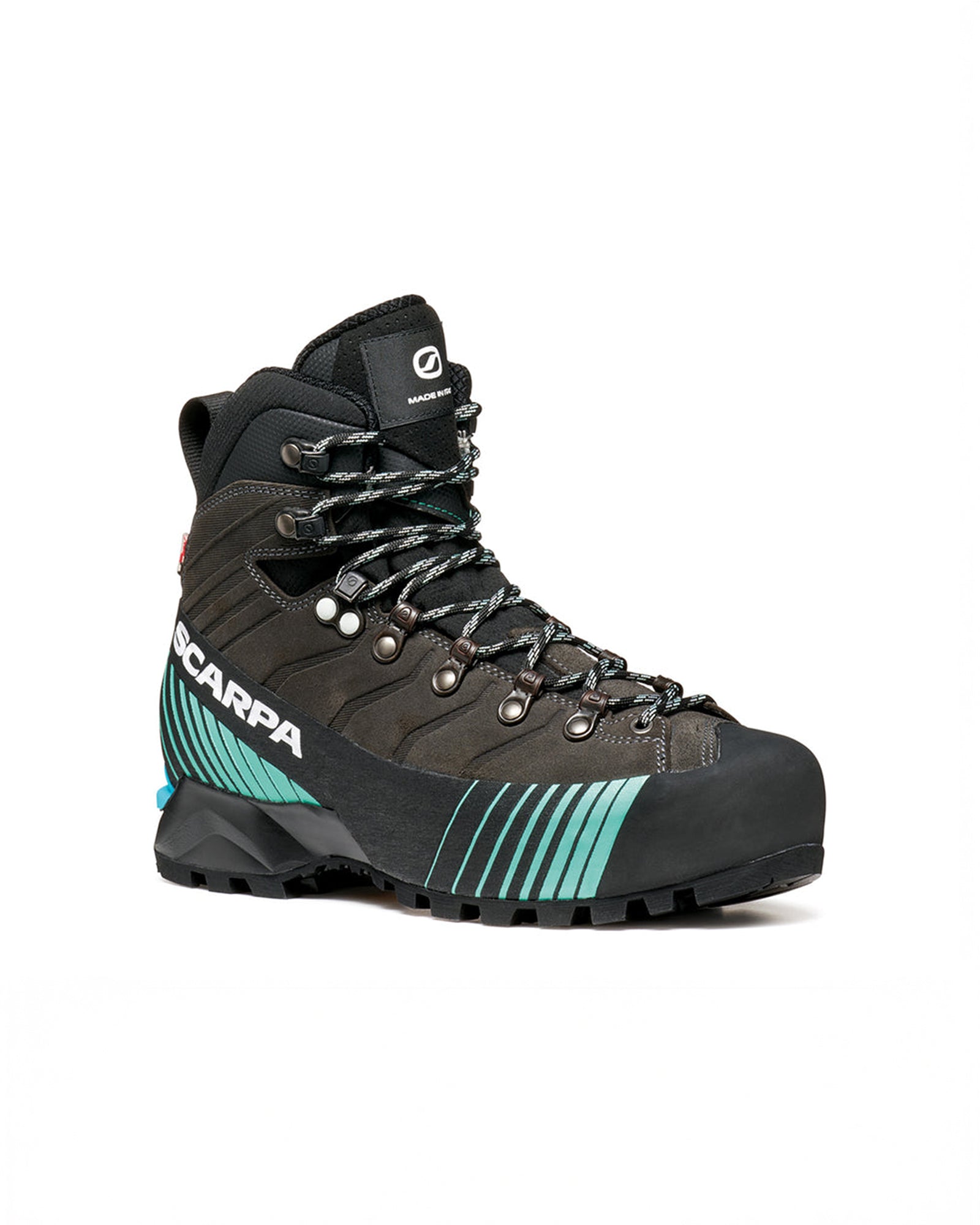 color:carbon / aqua green