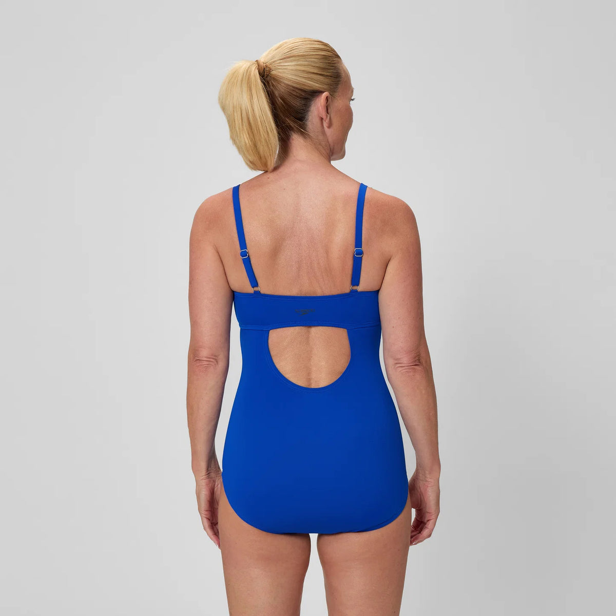 Women's Solid Shirred Adjustable One Piece