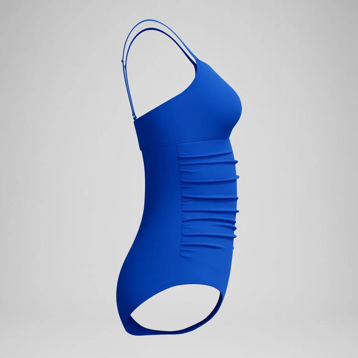 Women's Solid Shirred Adjustable One Piece