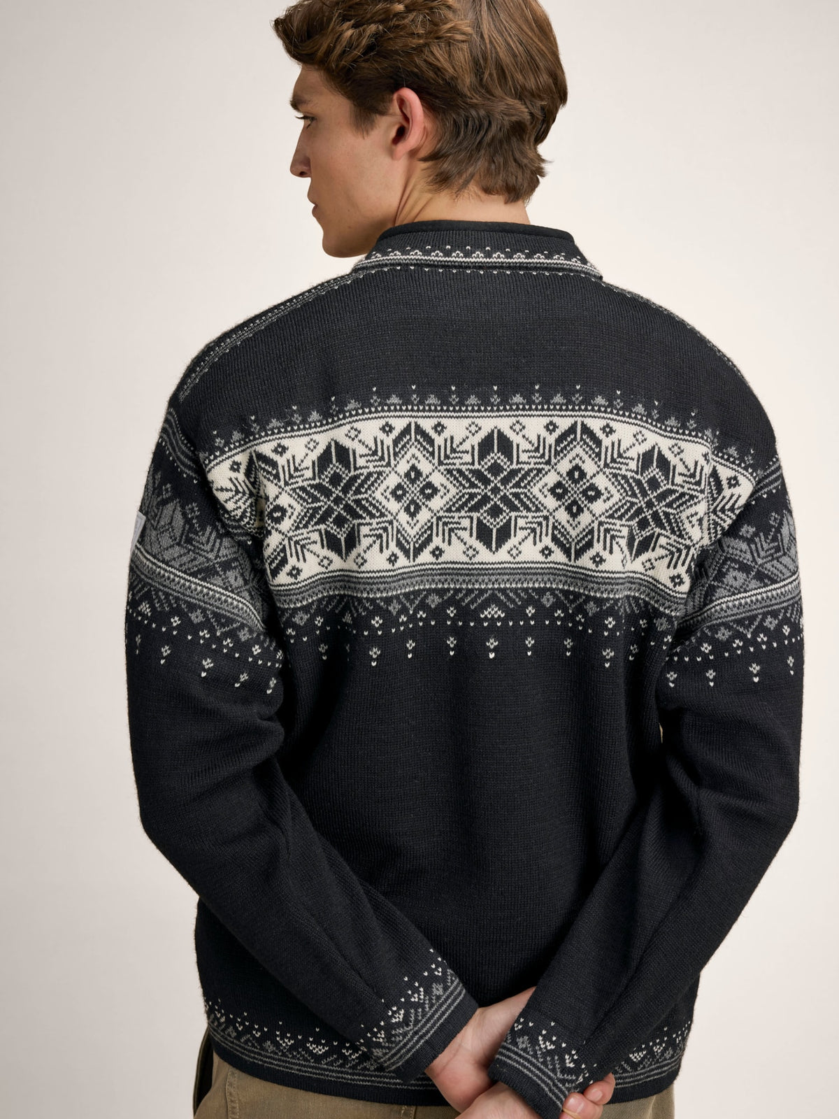 Men’s Blyfjell Knit Sweater – Steel Offwhite Navy