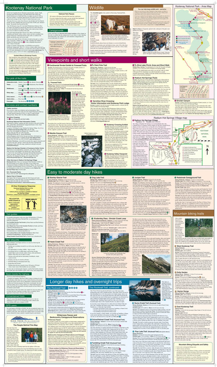Kootenay National Park Map