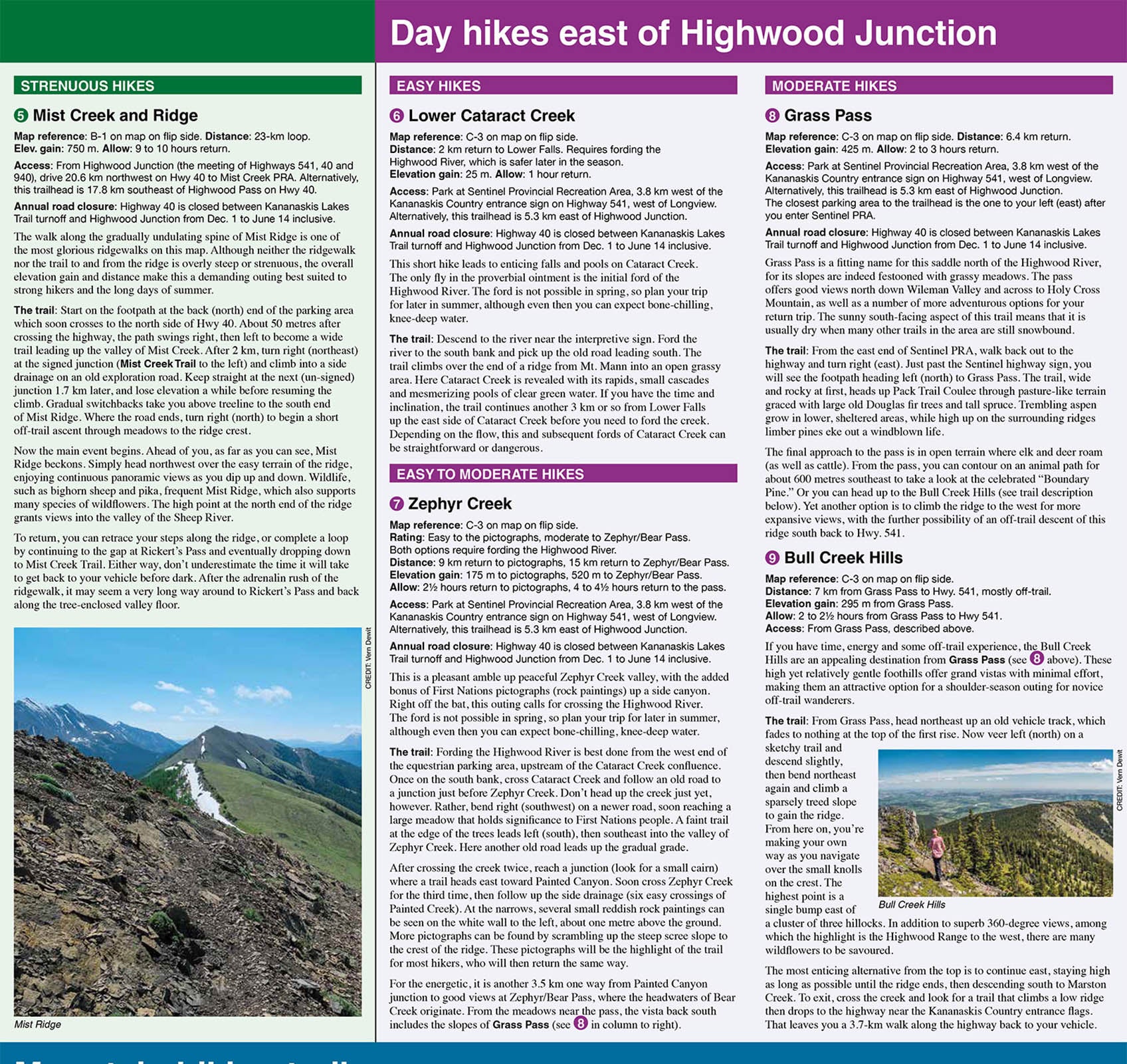 Highwood & Cataract Creek Map
