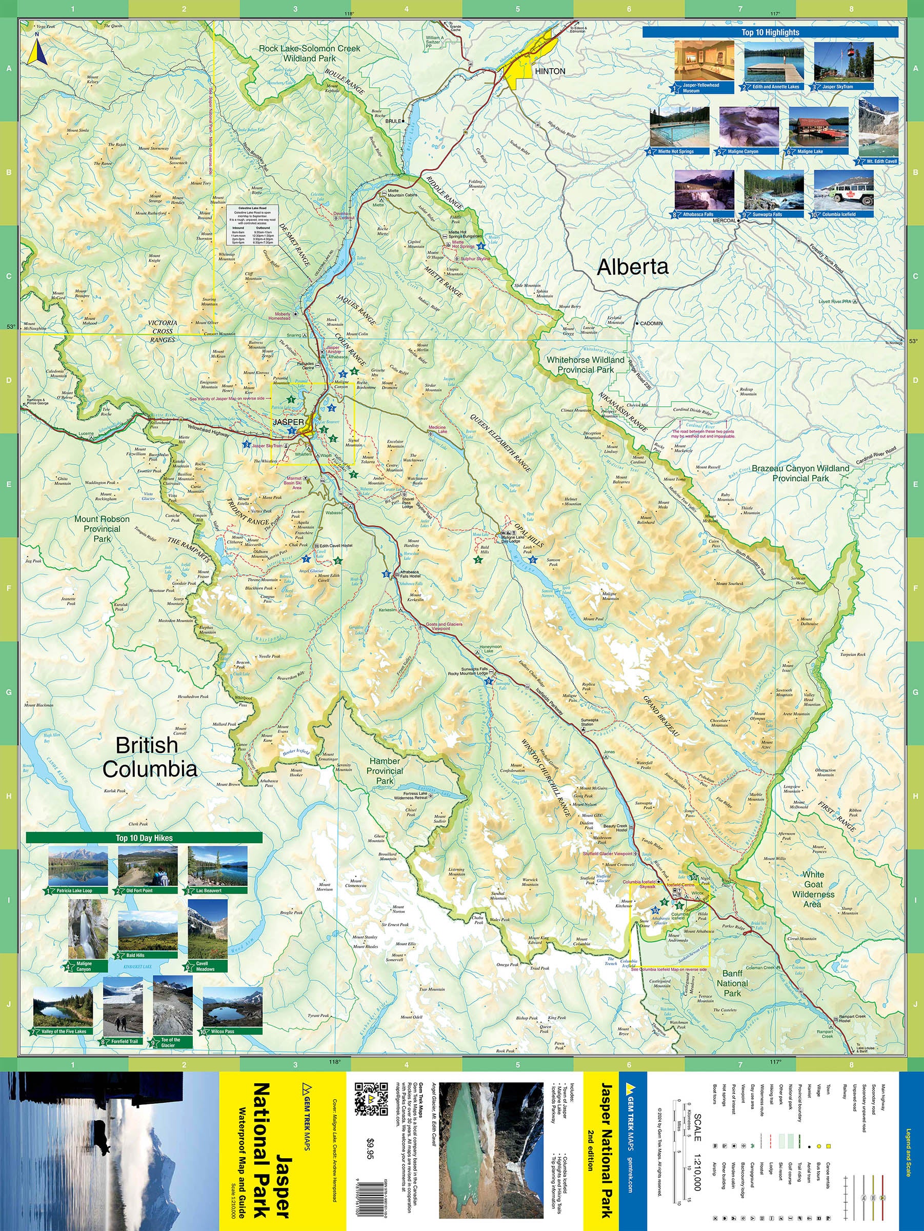 Jasper National Park Map