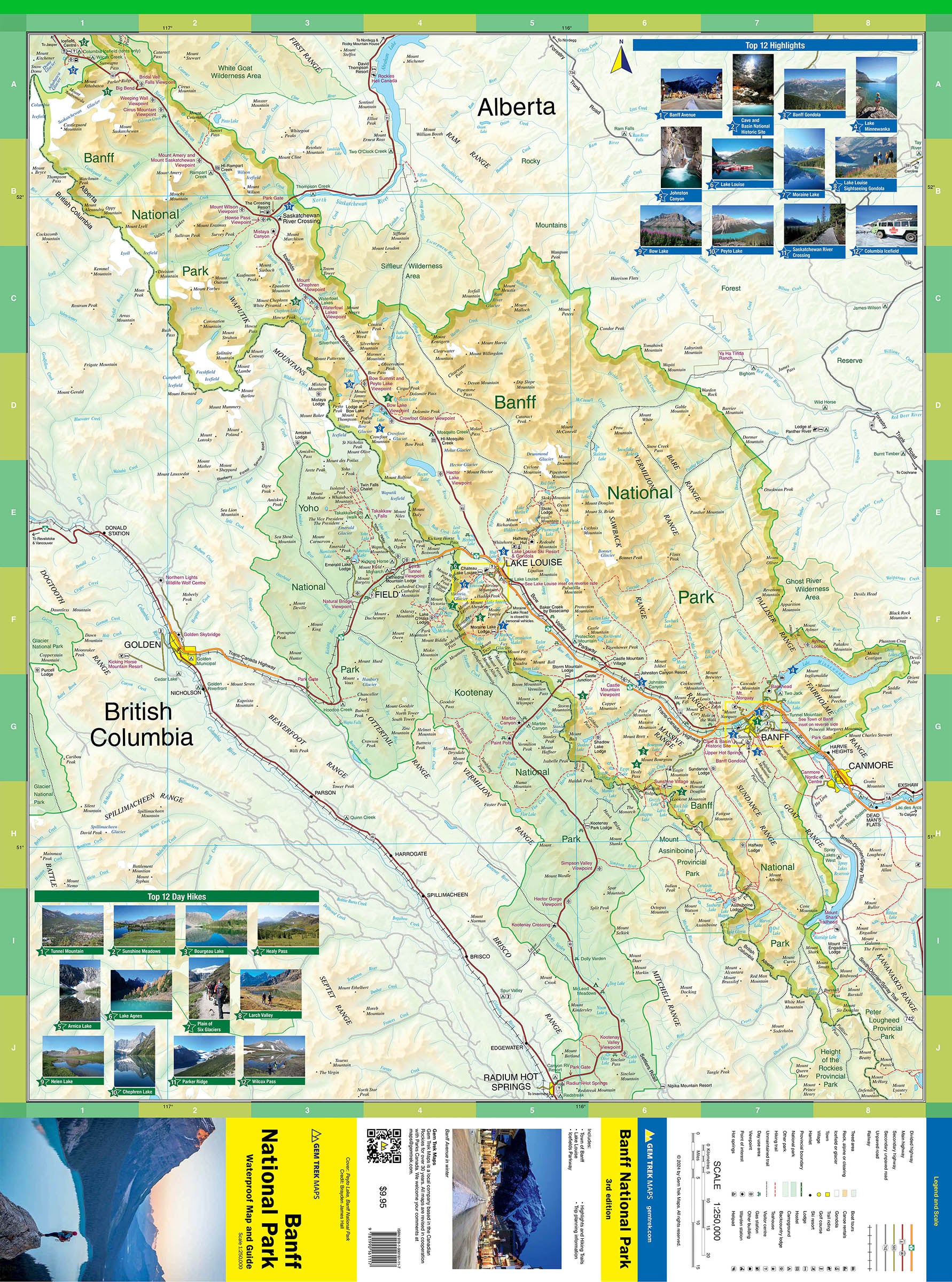 Banff National Park Map
