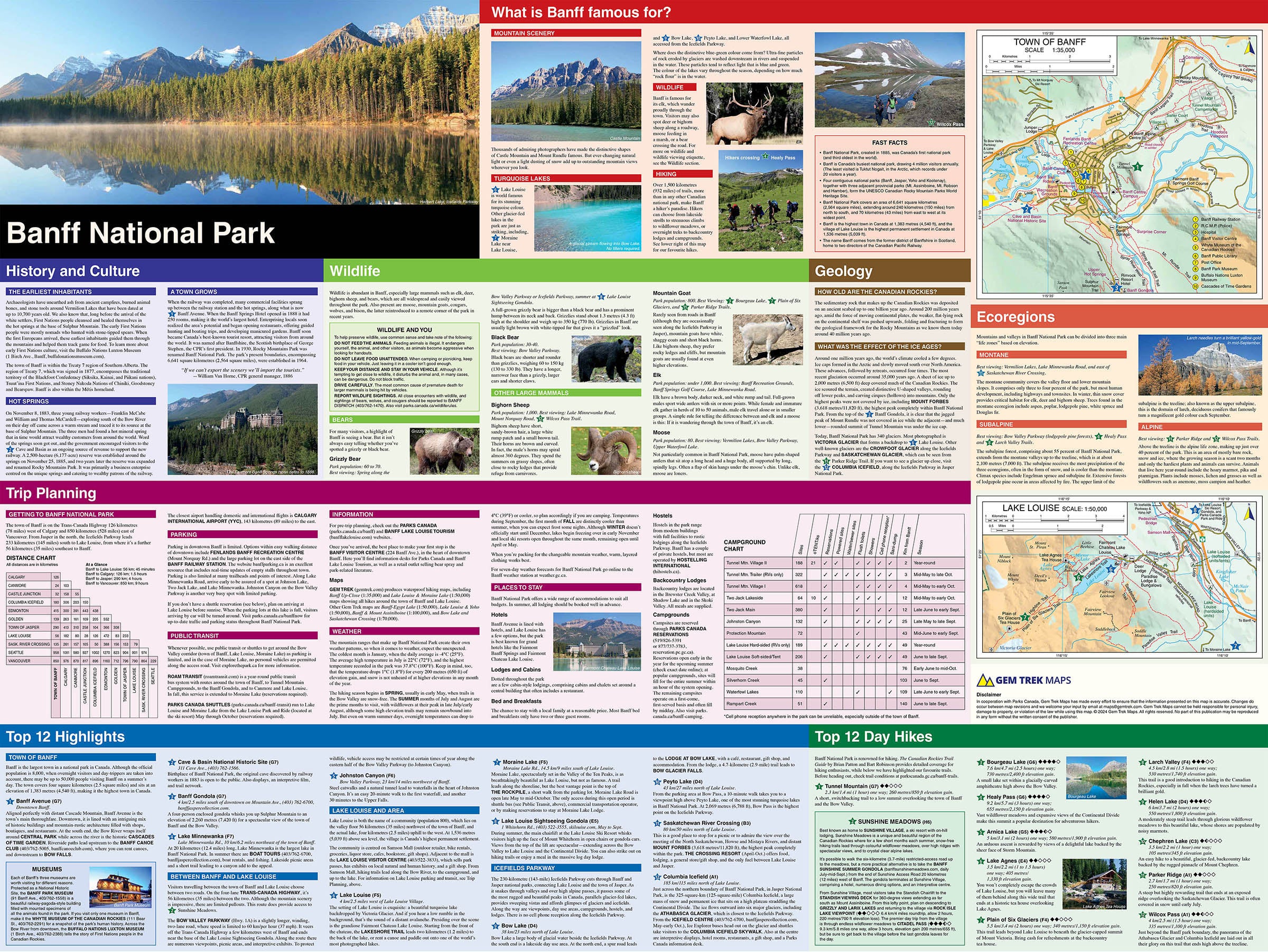 Banff National Park Map
