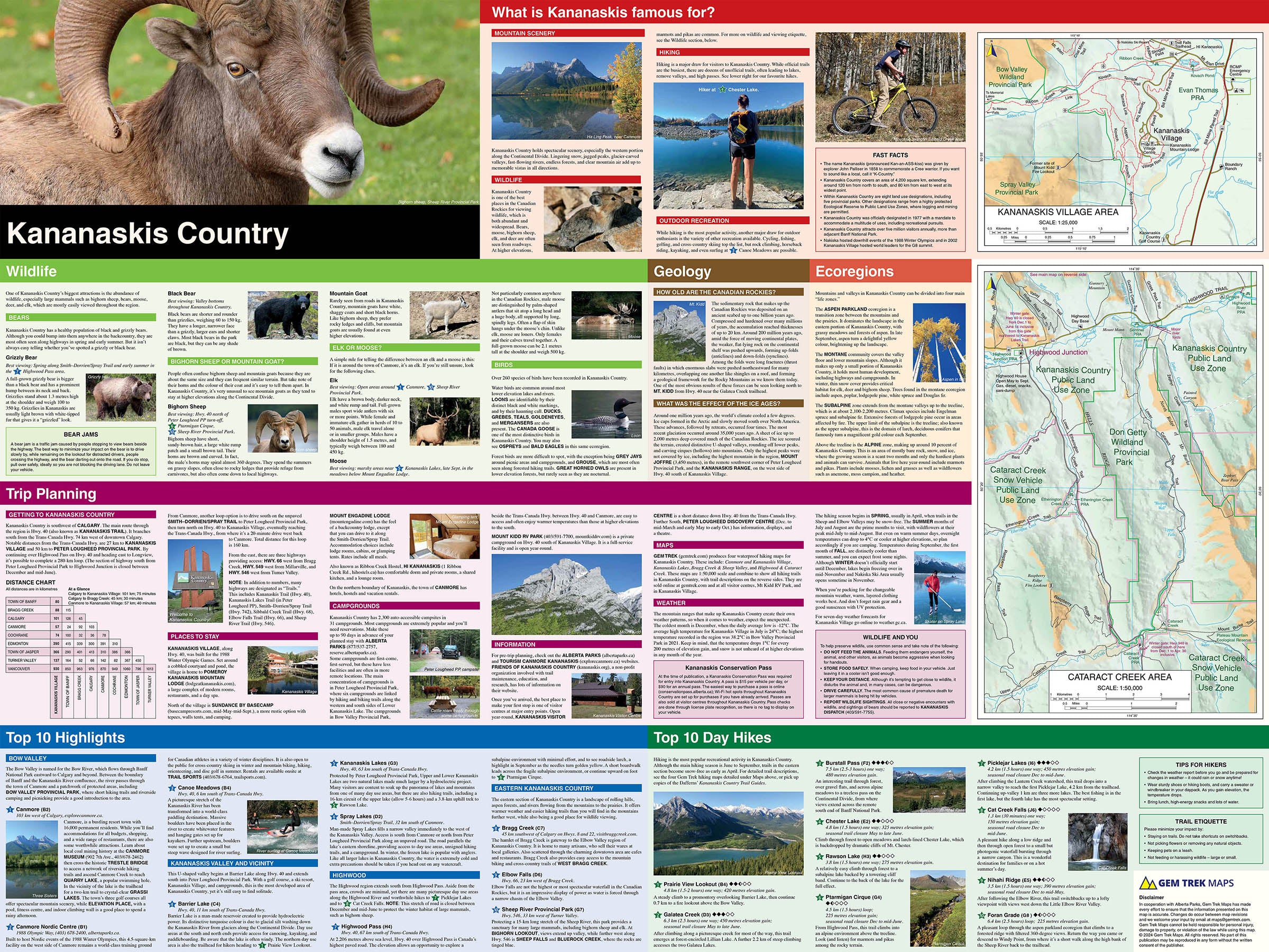 Kananaskis Country Map