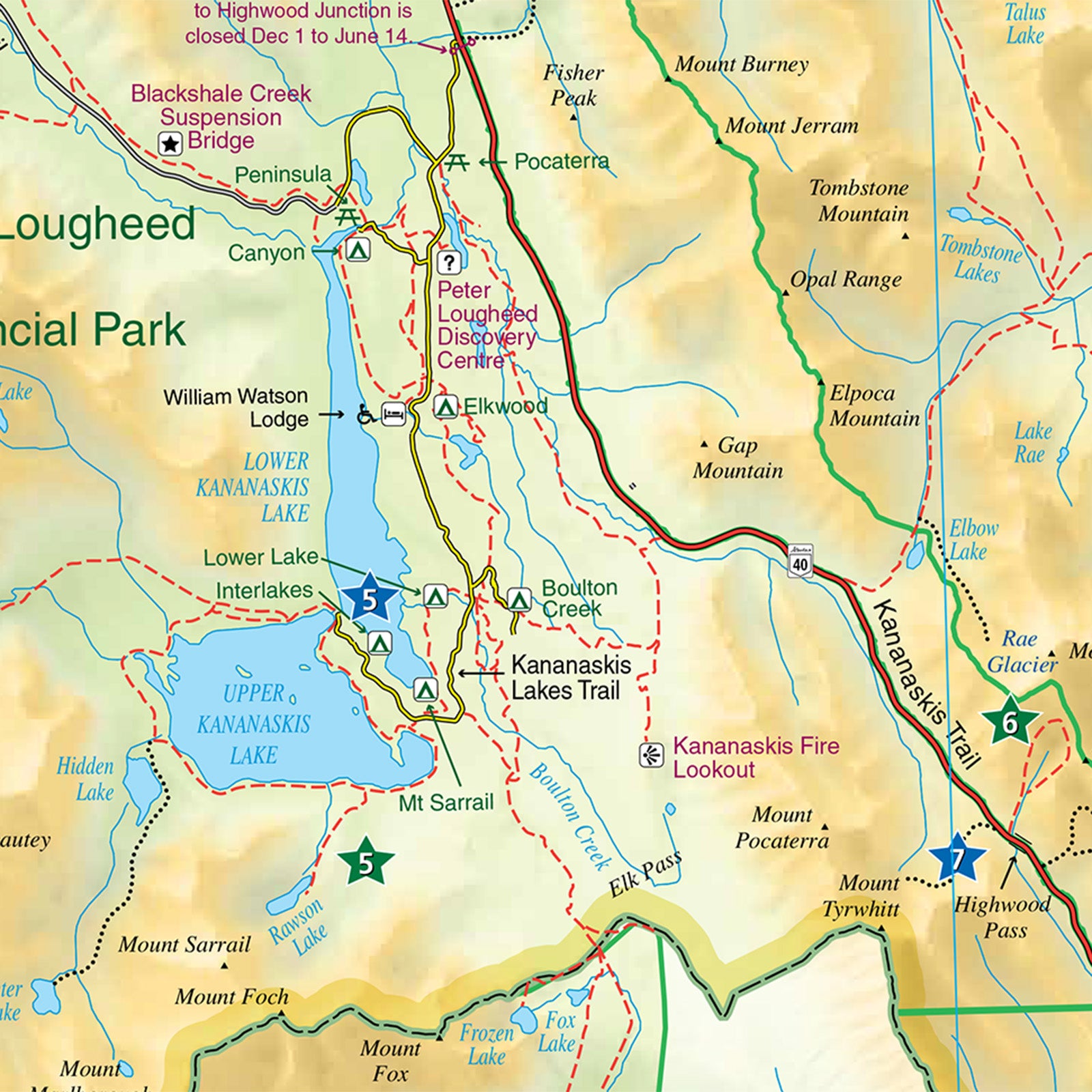 Kananaskis Country Map