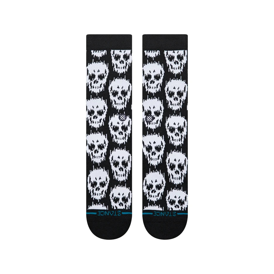 Static Skull Crew Socks