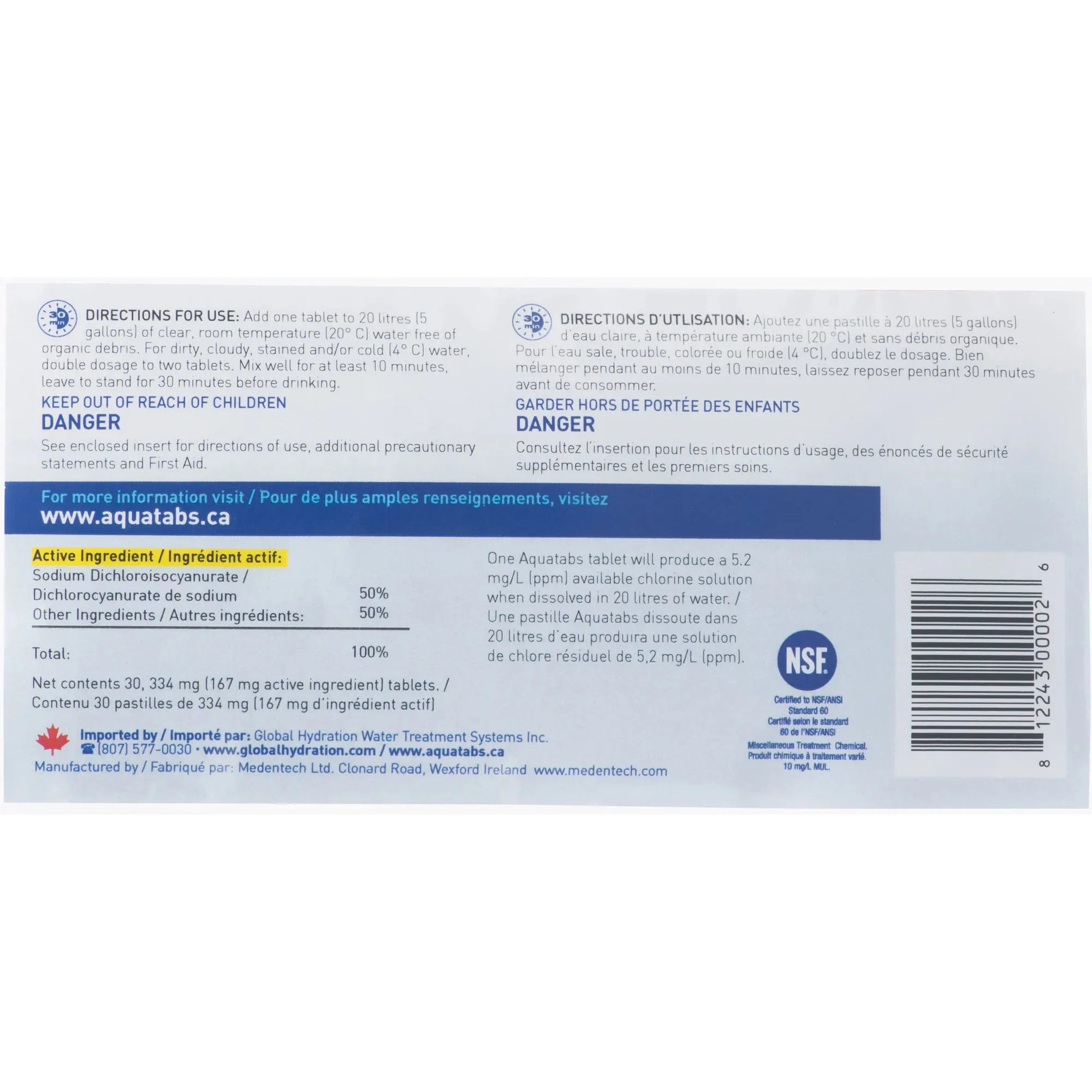Water Purification Tablets 20L | 30 Pack