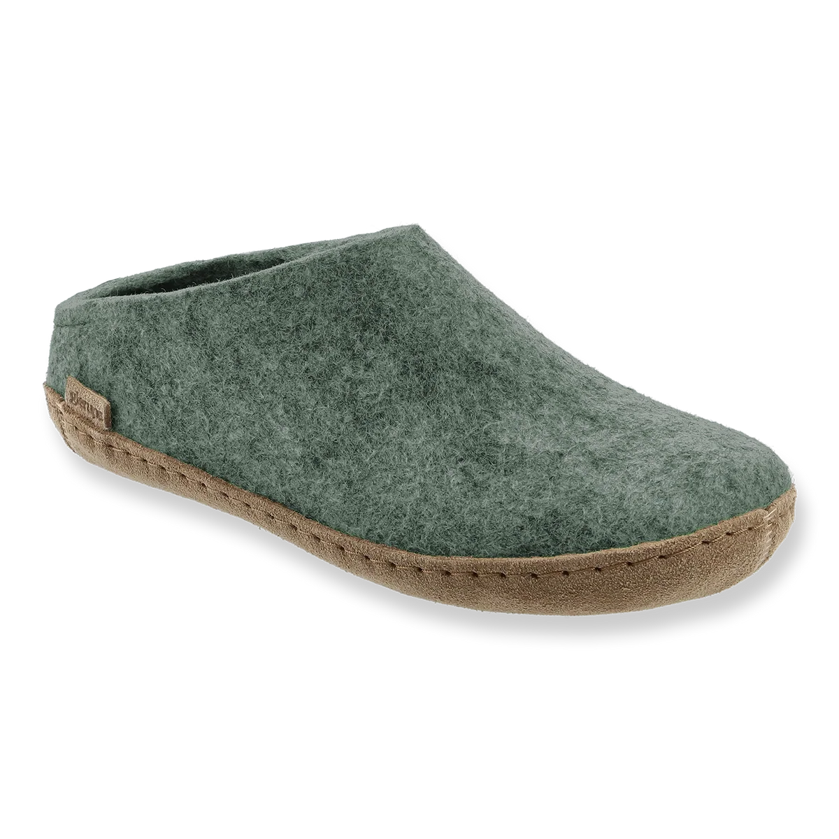 Leather Sole Slip-On Slippers