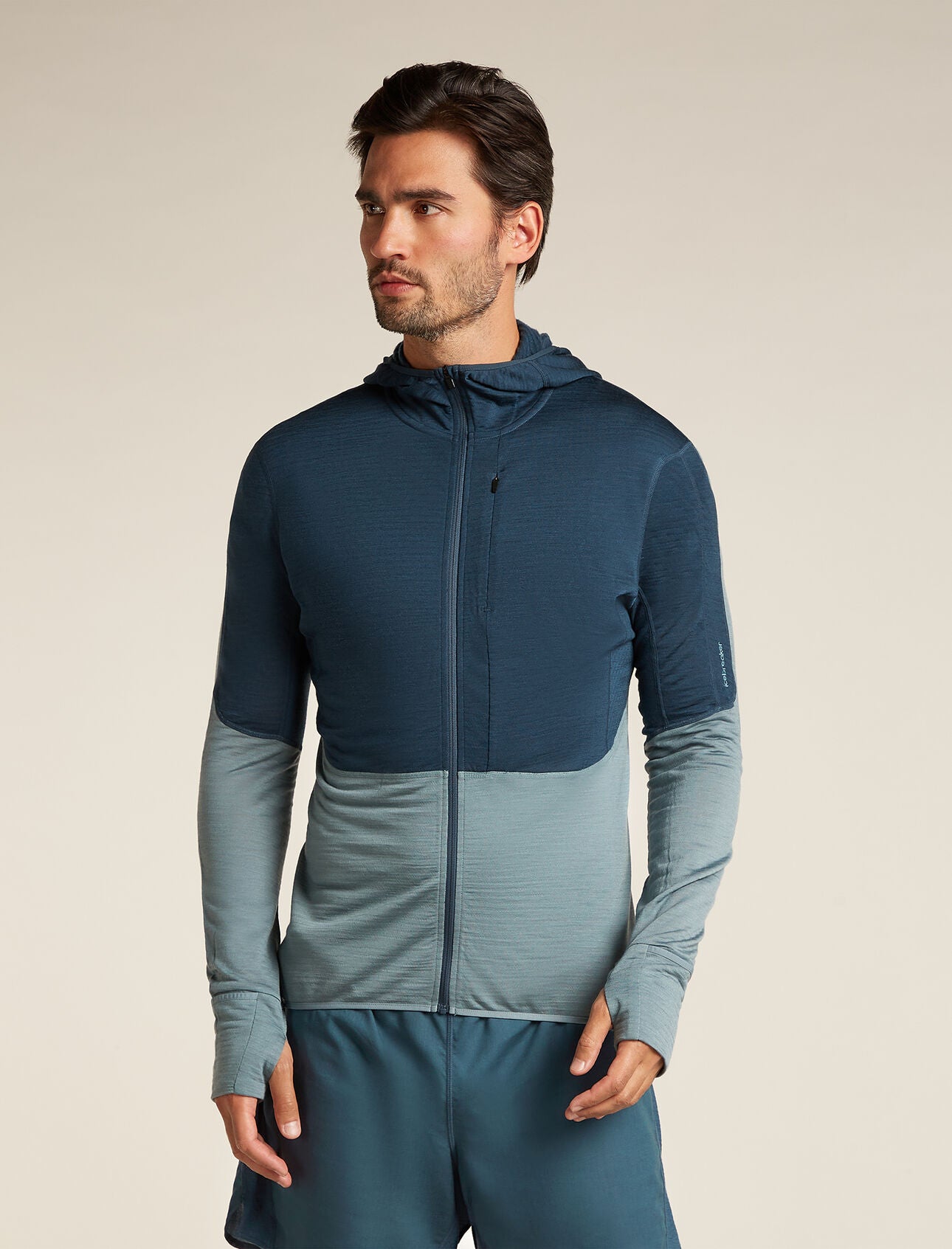 Men's Merino Blend 200 Realfleece Descender LS Zip Hoodie (Past Season)