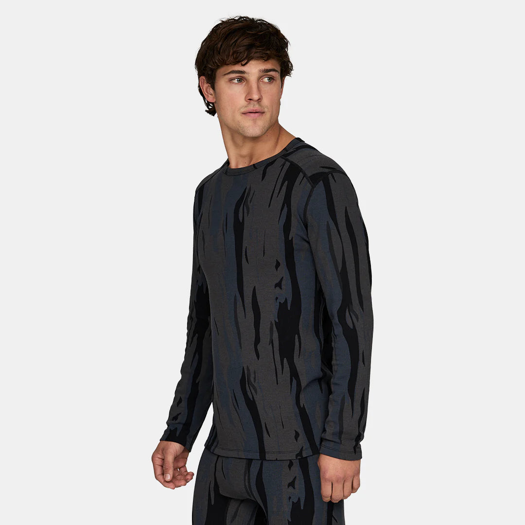 Men's Heavyweight Grid Fleece Crew Base Layer